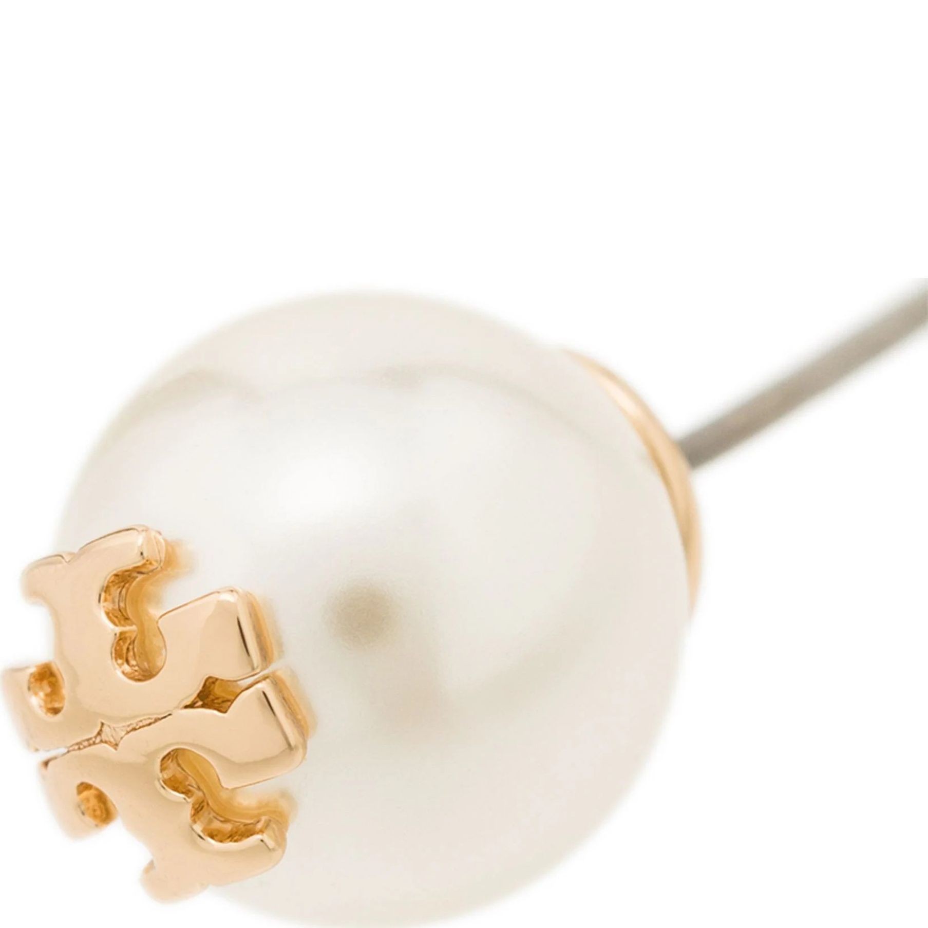 TORY BURCH Auskarai moterims, Auksinė, Kira pearl stud earring 2