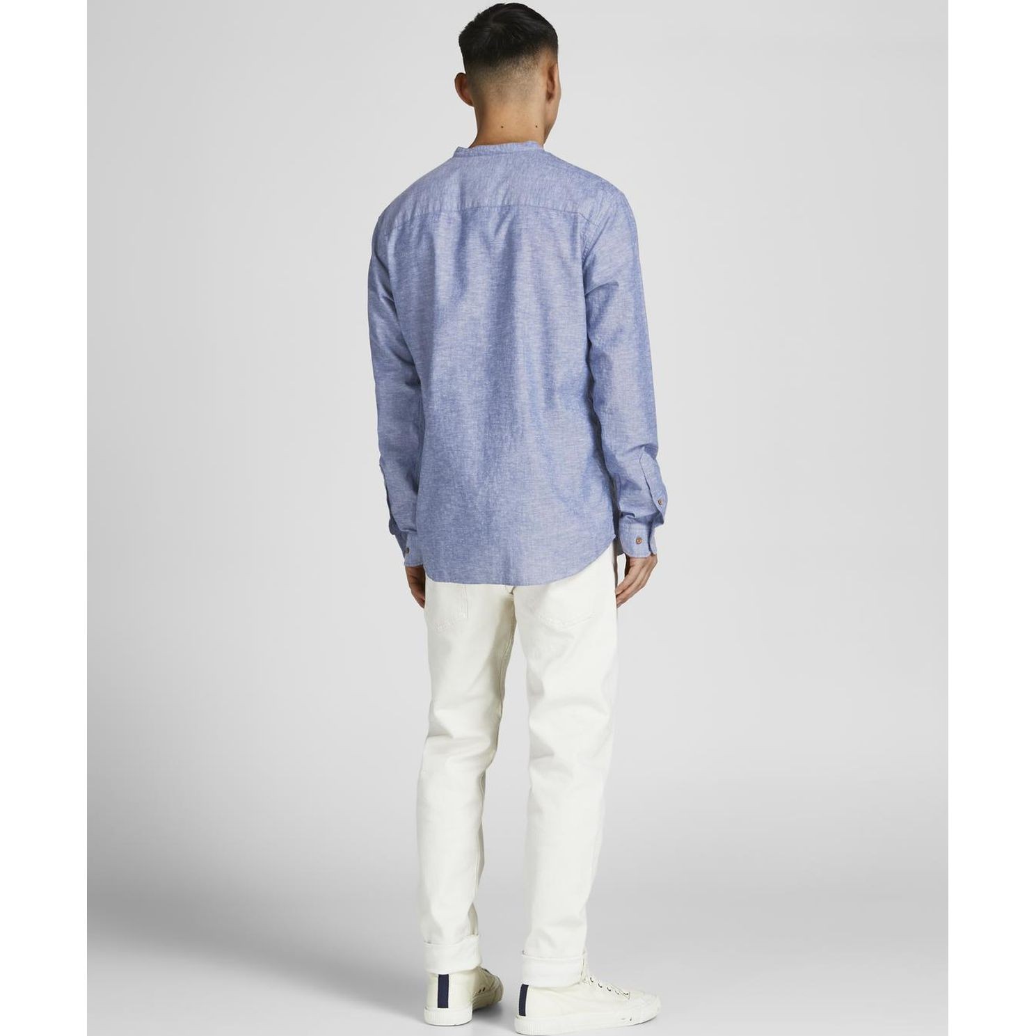 JACK & JONES Marškiniai ilgomis rankovėmis vyrams, Mėlyna, Marškiniai ilgomis rankovėmis 2