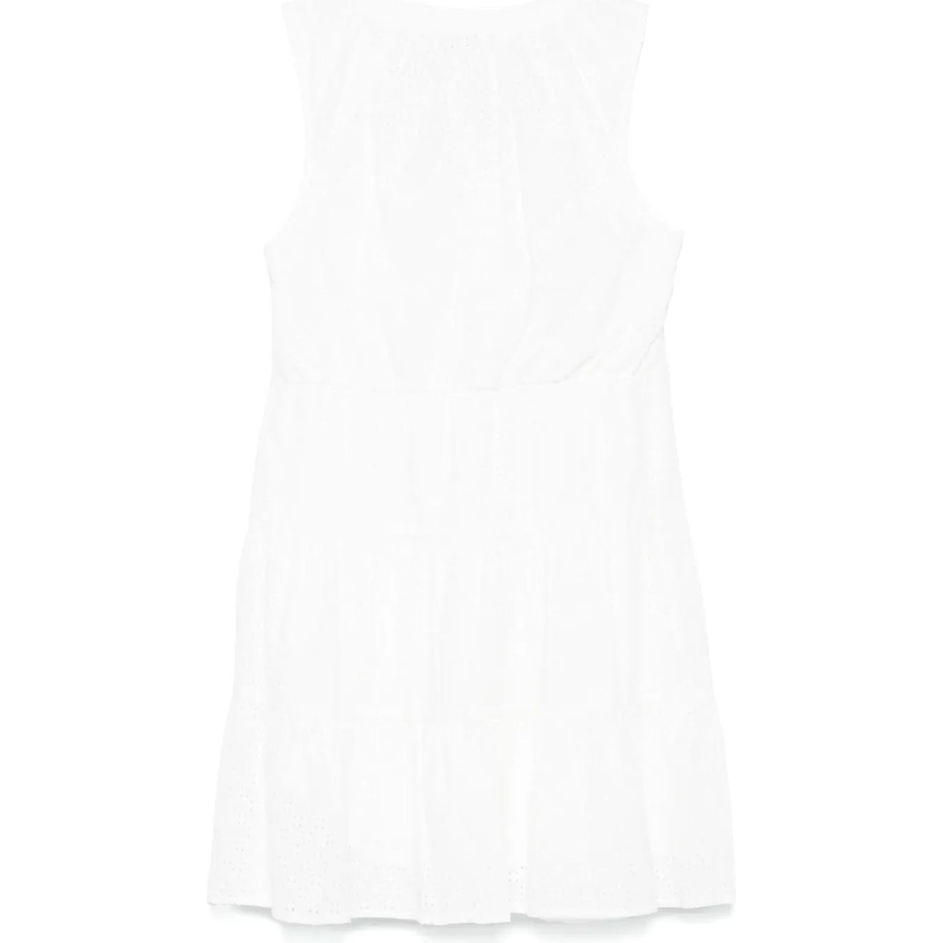 DKNY Mini suknelė moterims, Balta, Sleeveless eyelet ti 2