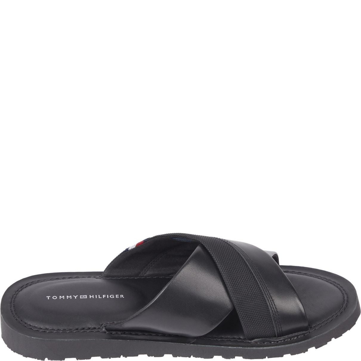 TOMMY HILFIGER Šlepetės vyrams, Juoda, Core criss sandal 5