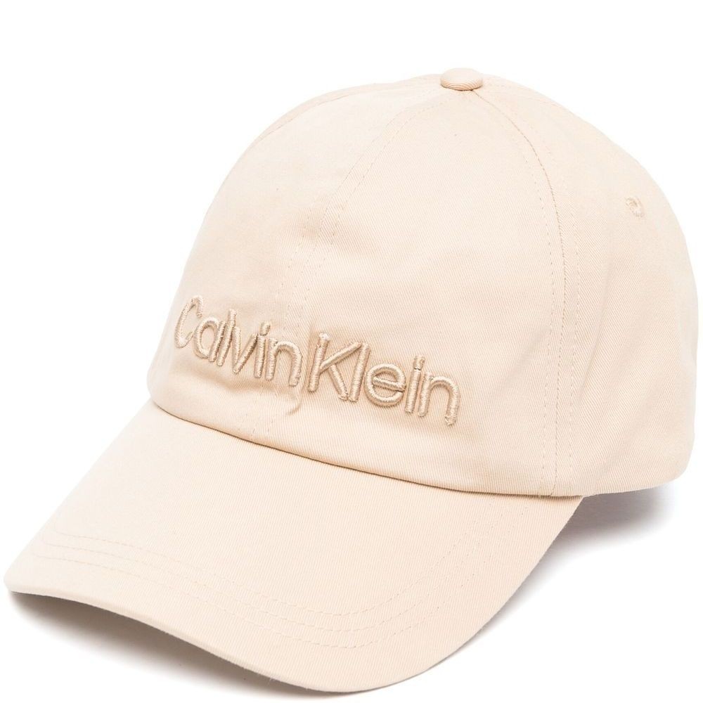 CALVIN KLEIN Kepurė vyrams, Smėlio, EMBROIDERY BB CAP 1