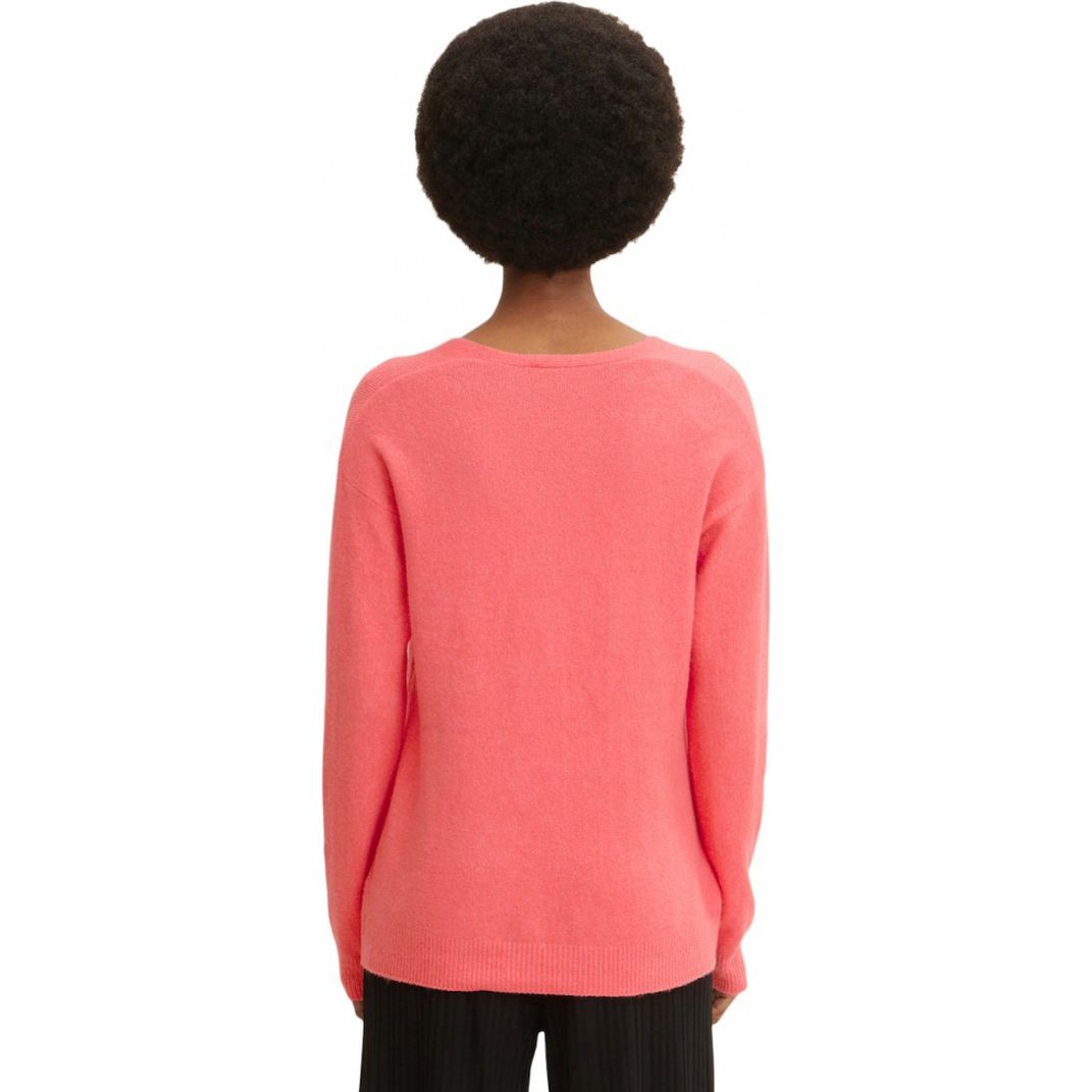 TOM TAILOR Megztinis moterims, Raudona, Megztinis 3