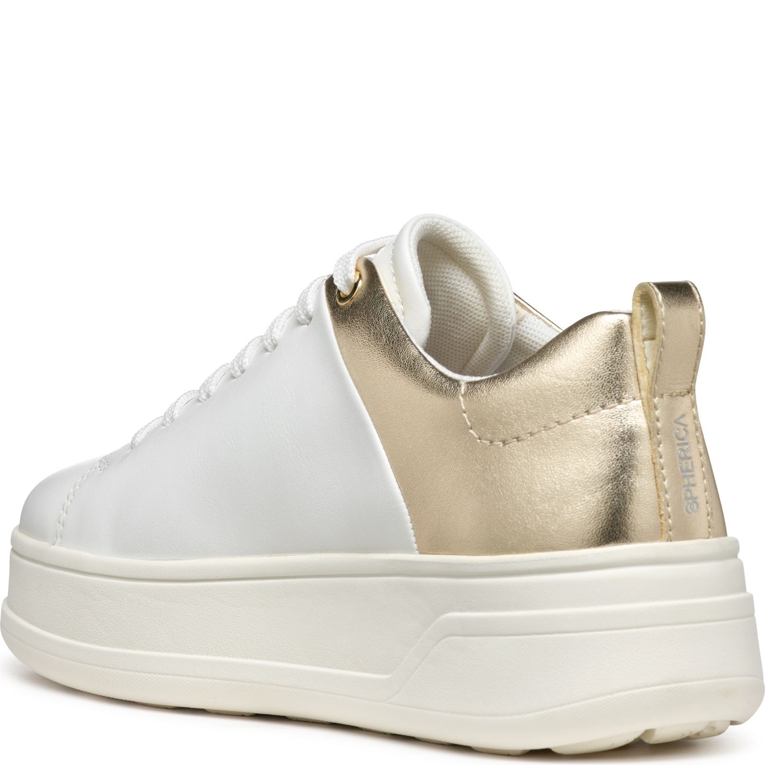 GEOX Laisvalaikio bateliai moterims, Balta, Spherica ecub leisure 2