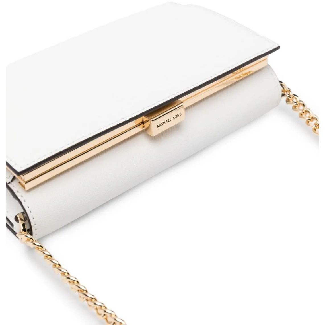 MICHAEL KORS Rankinė per petį moterims, Balta, Large frame coin wllt xbody 3