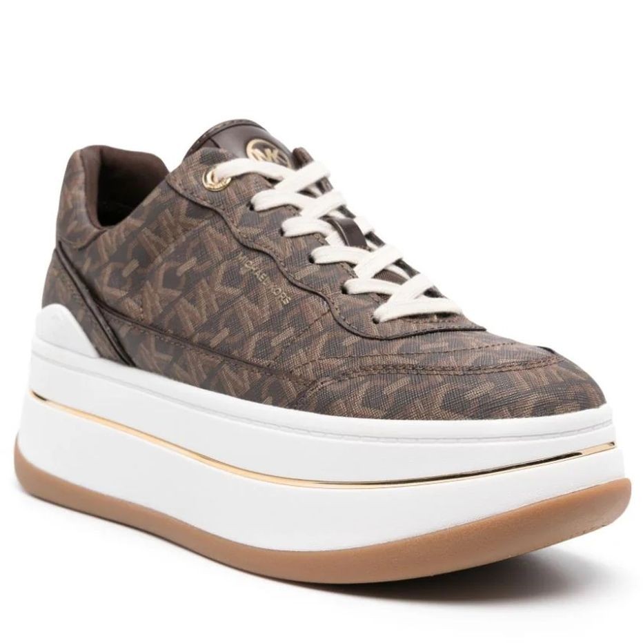 MICHAEL KORS Laisvalaikio bateliai moterims, Ruda, Hayes lace up 1