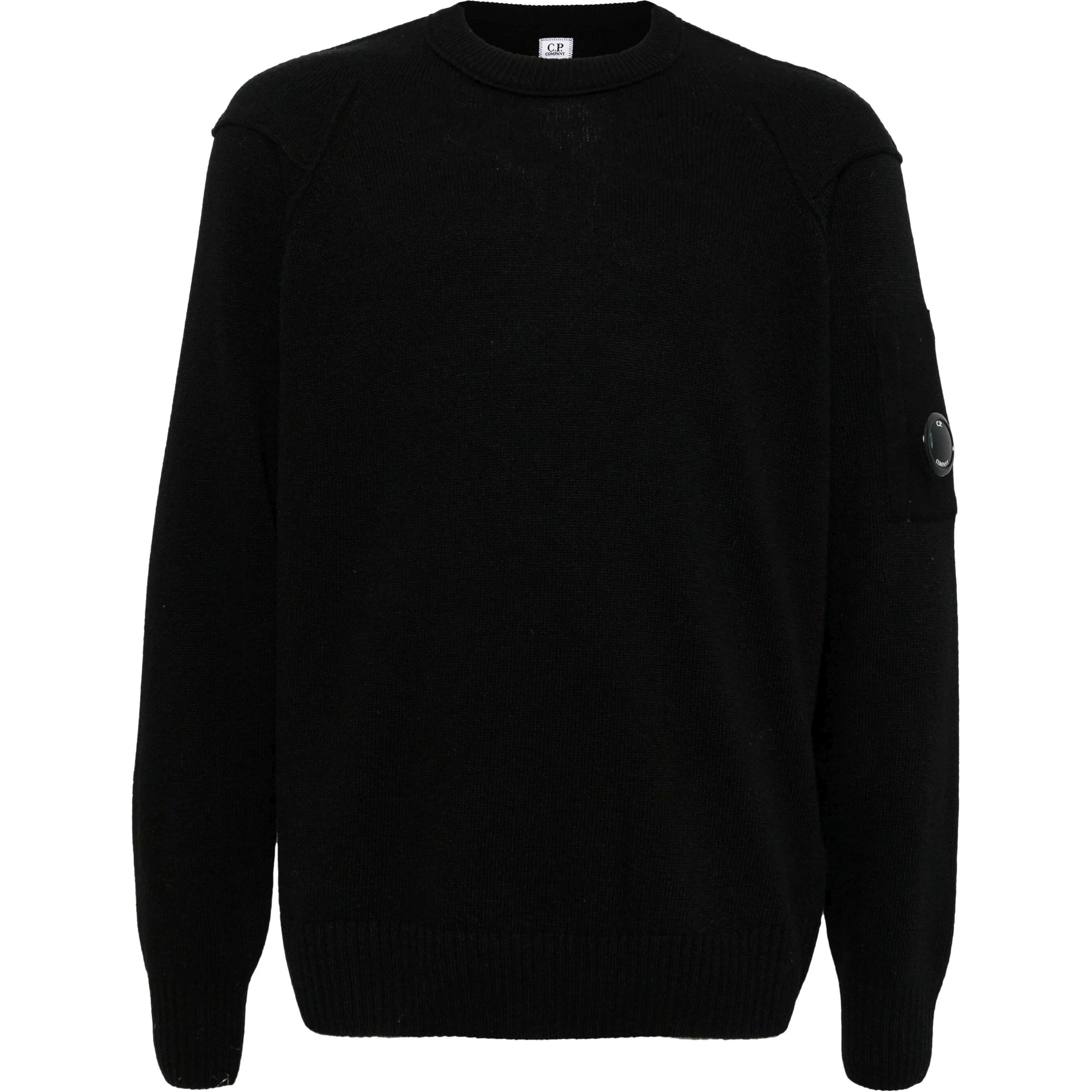 C.P. COMPANY Megztinis vyrams, Juoda, Crew neck
