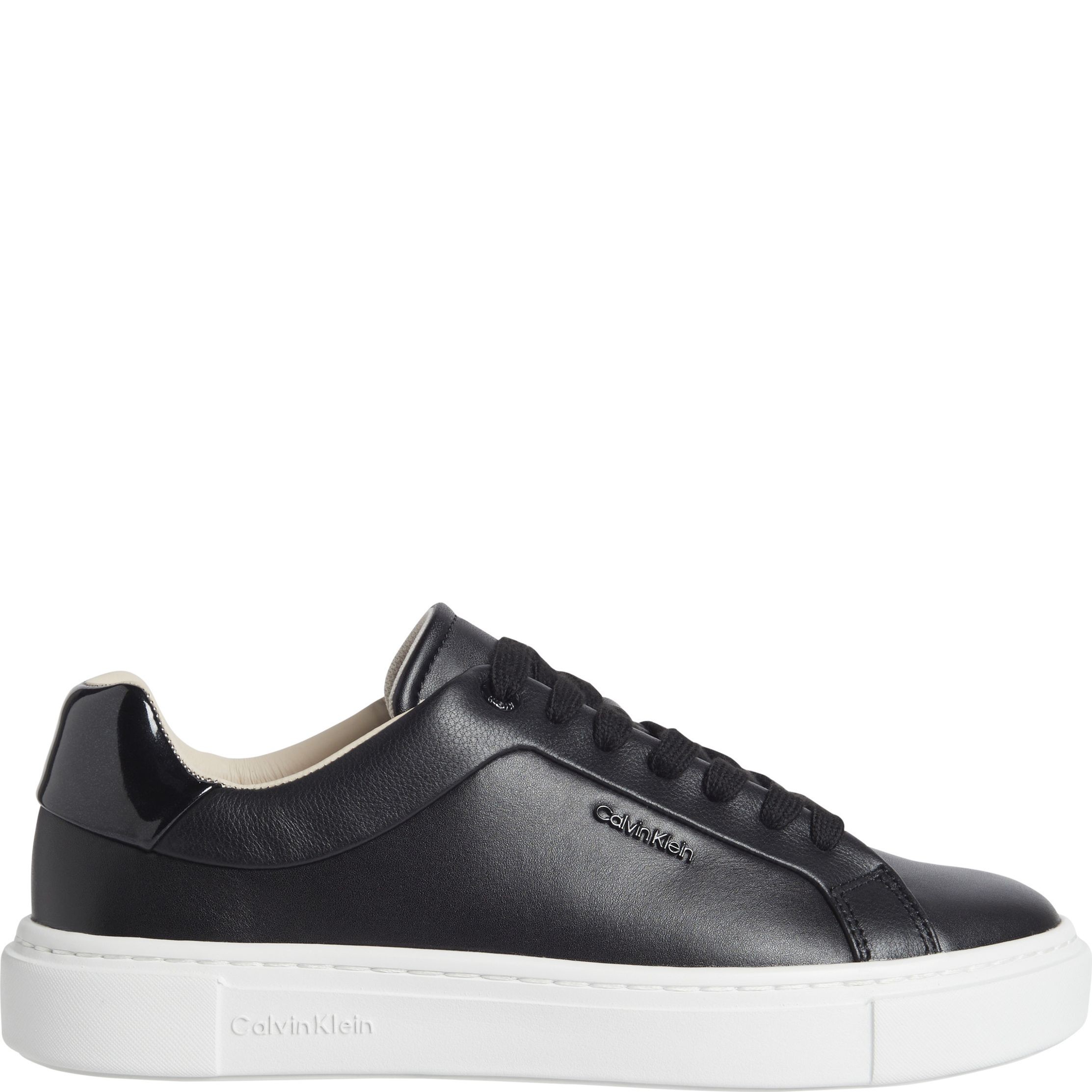 CALVIN KLEIN Laisvalaikio bateliai moterims, Juoda, Cupsole lace up  leisure