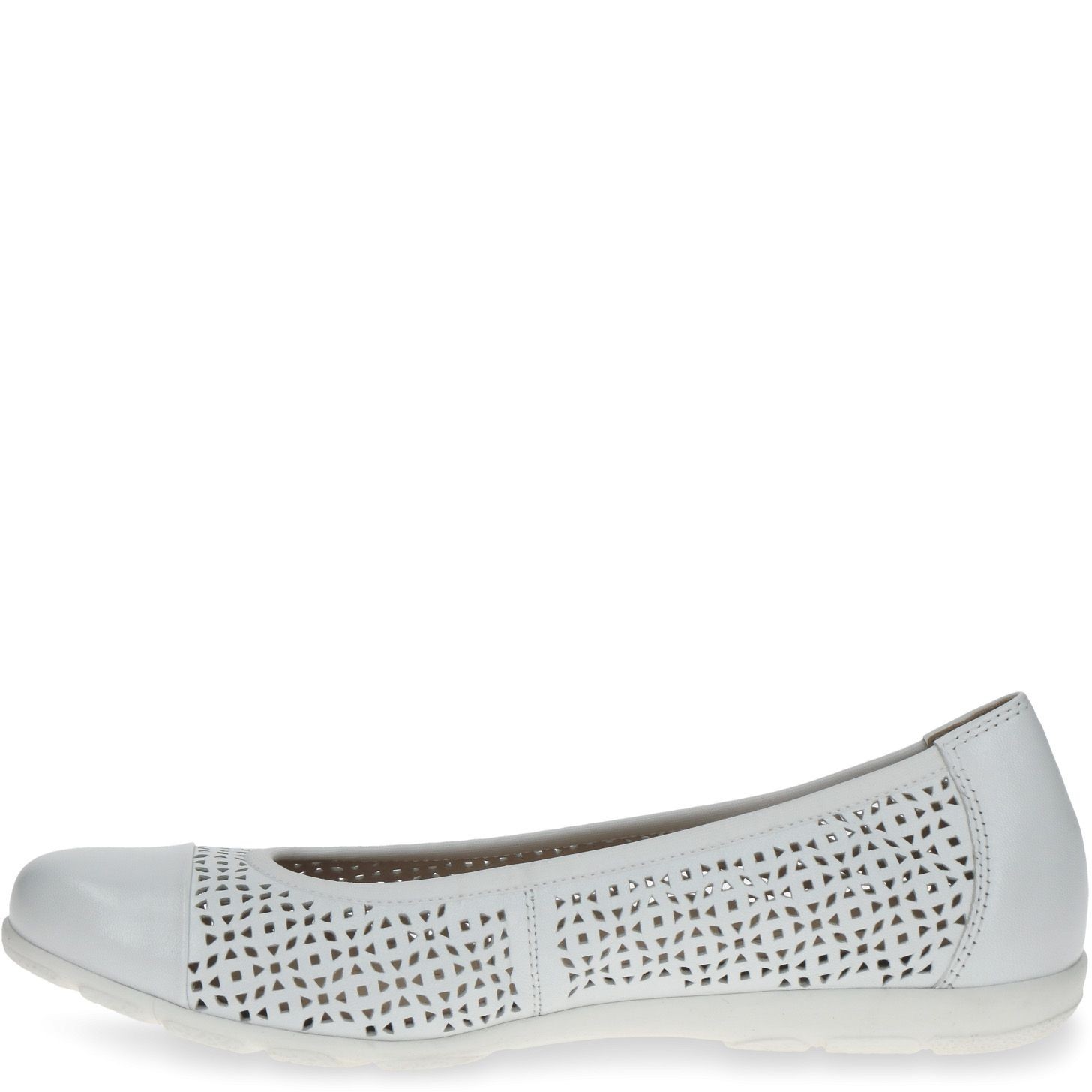 CAPRICE Balerinos moterims, Balta, Ballerinas 3