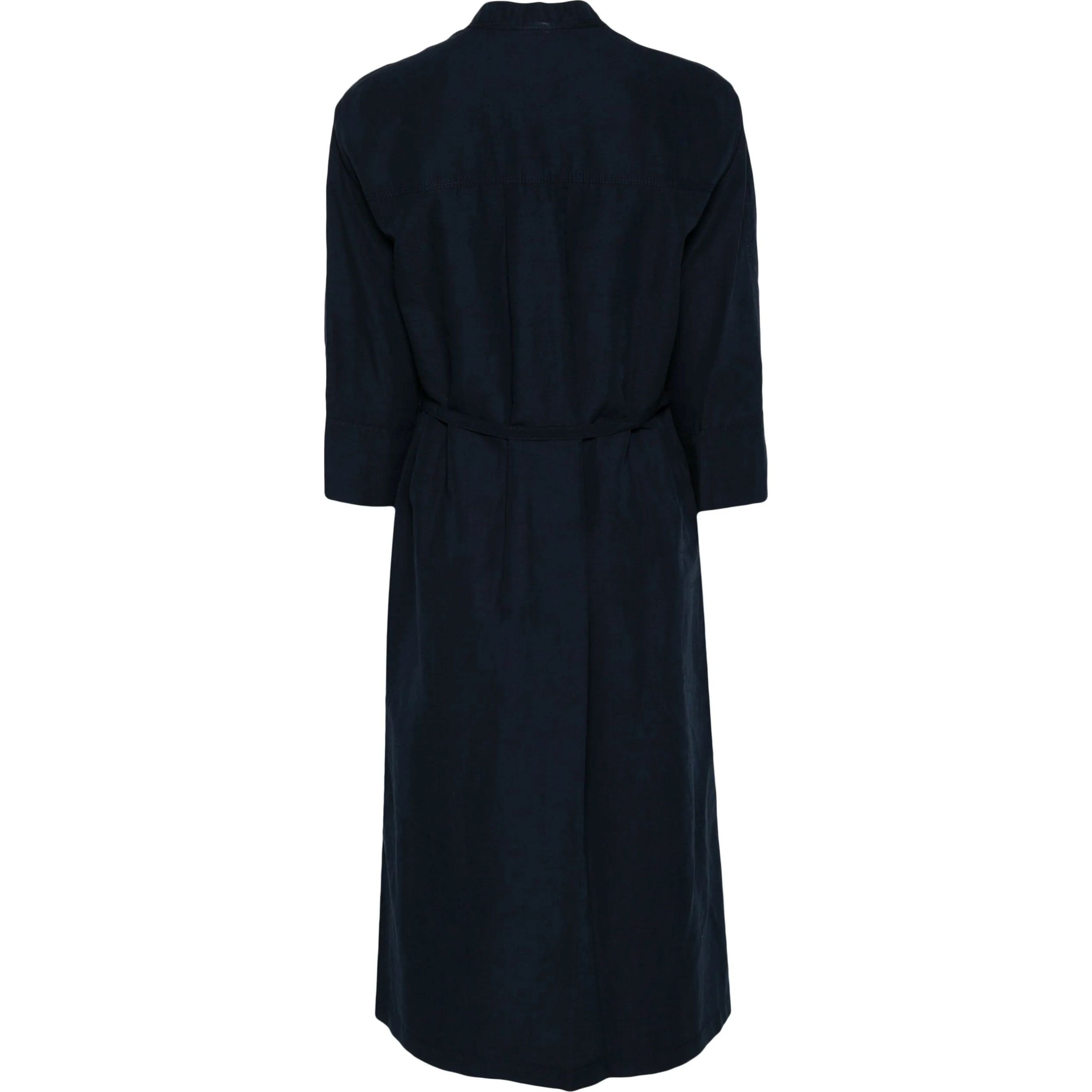 VINCE Midi suknelė moterims, Mėlyna, Band collar pullover dress 2