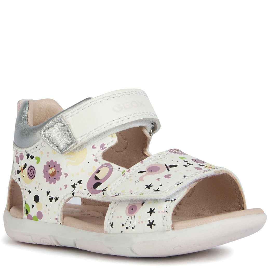 GEOX Basutės mergaitėms, Balta, SANDALS TAPUZ 1