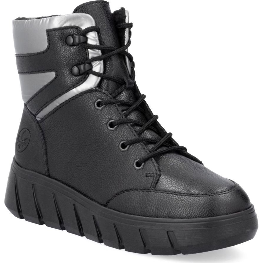 RIEKER Aulinukai moterims, Juoda, Ladies mid height boots 1
