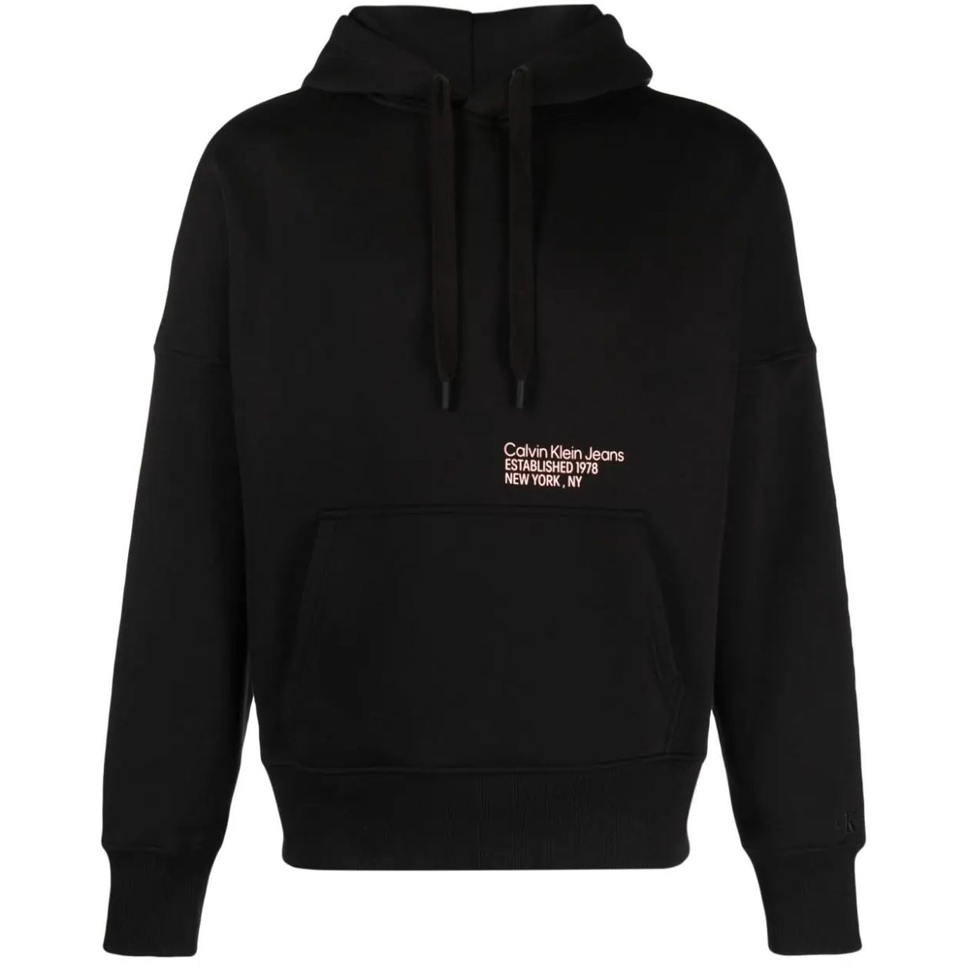 CALVIN KLEIN JEANS Džemperis vyrams, Juoda, Layered address hwk hoodie 1