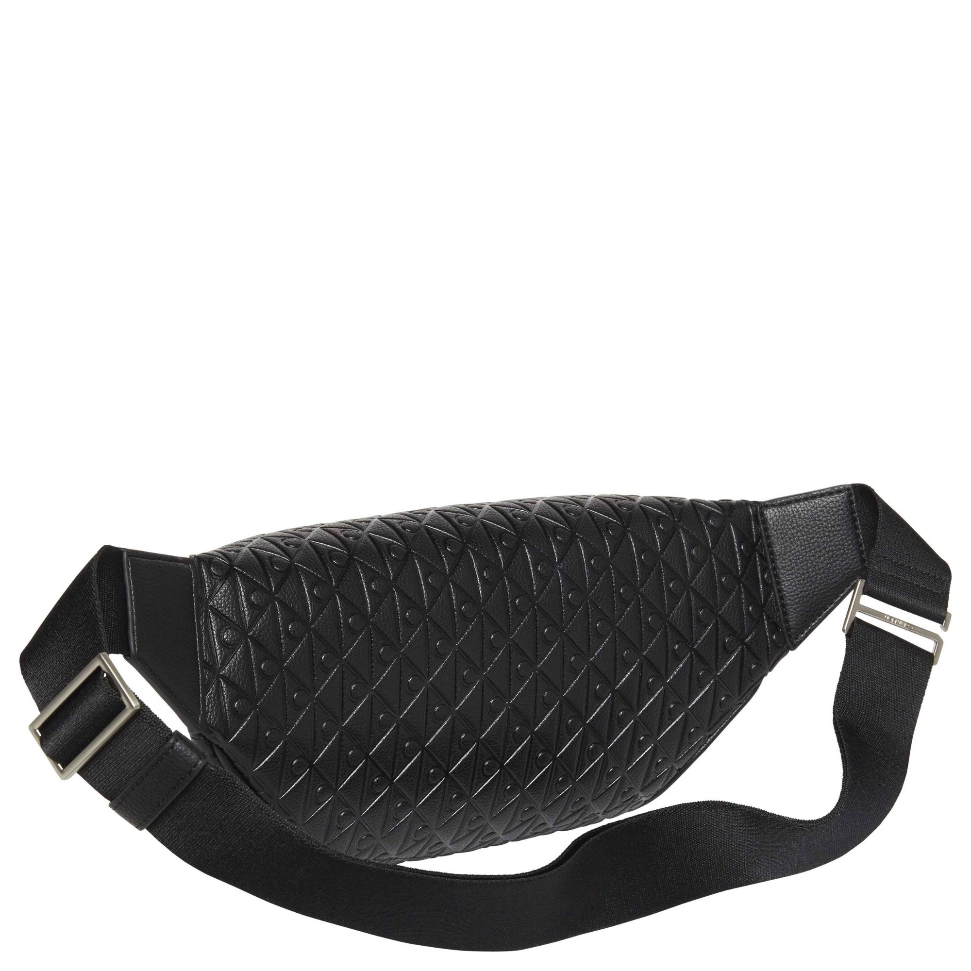 CALVIN KLEIN Rankinė per juosmenį vyrams, Juoda, emblem aop emboss waistbag 2