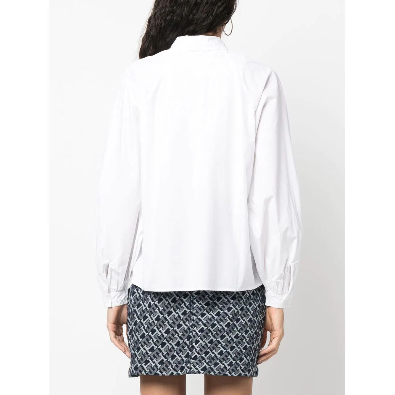 TOMMY HILFIGER Marškiniai ilgomis rankovėmis moterims, Balta, Org cotton solid raglan shirt 3