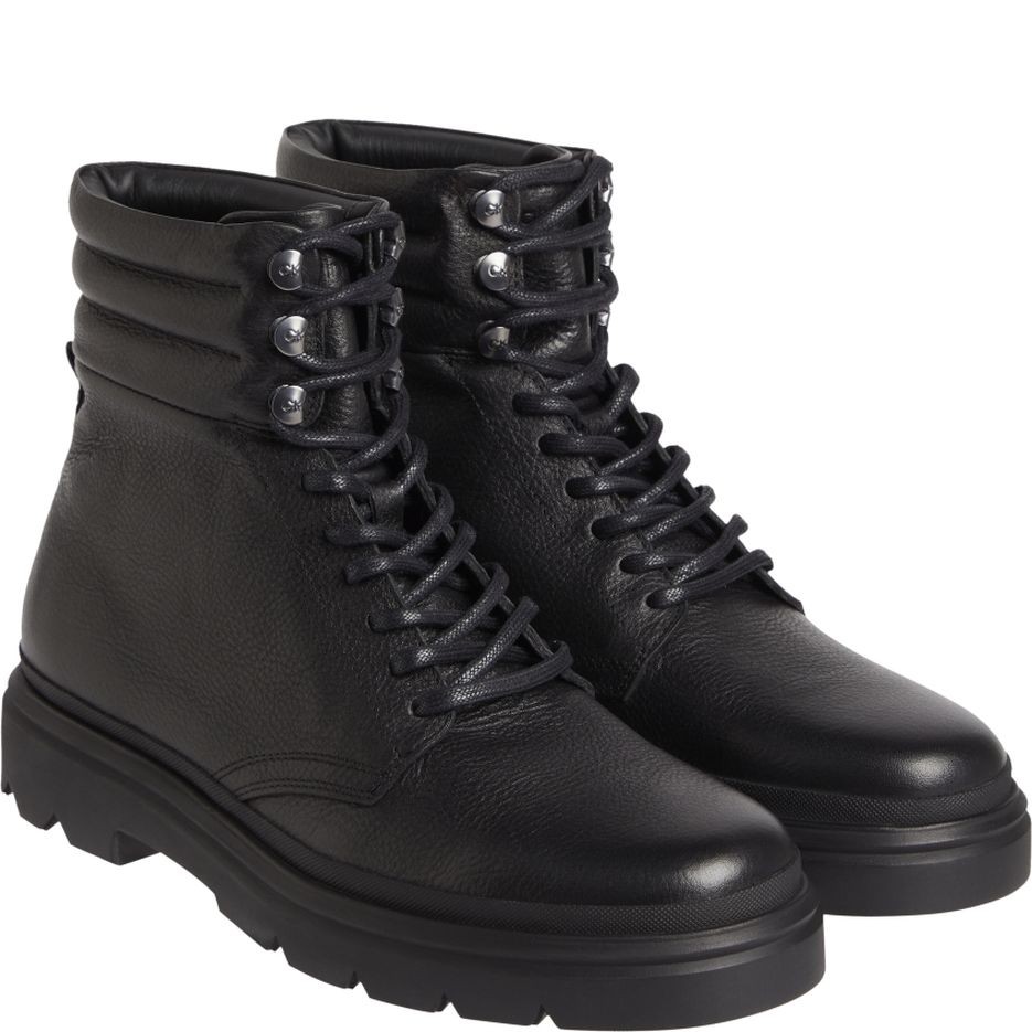 CALVIN KLEIN Aulinukai vyrams, Juoda, COMBAT BOOT PB LTH 1