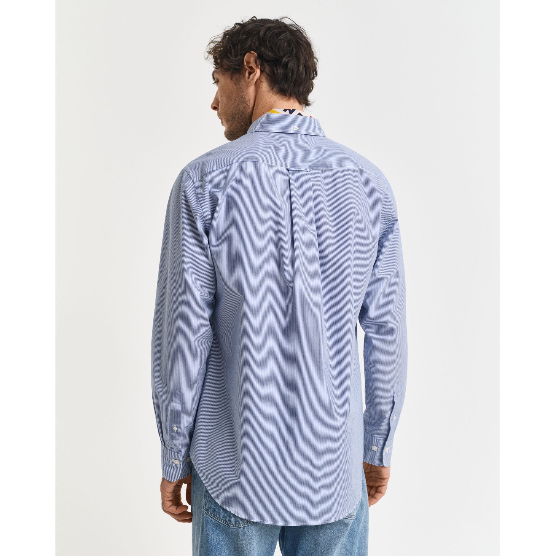 GANT Marškiniai ilgomis rankovėmis vyrams, Mėlyna, Reg classic poplin shirt 3