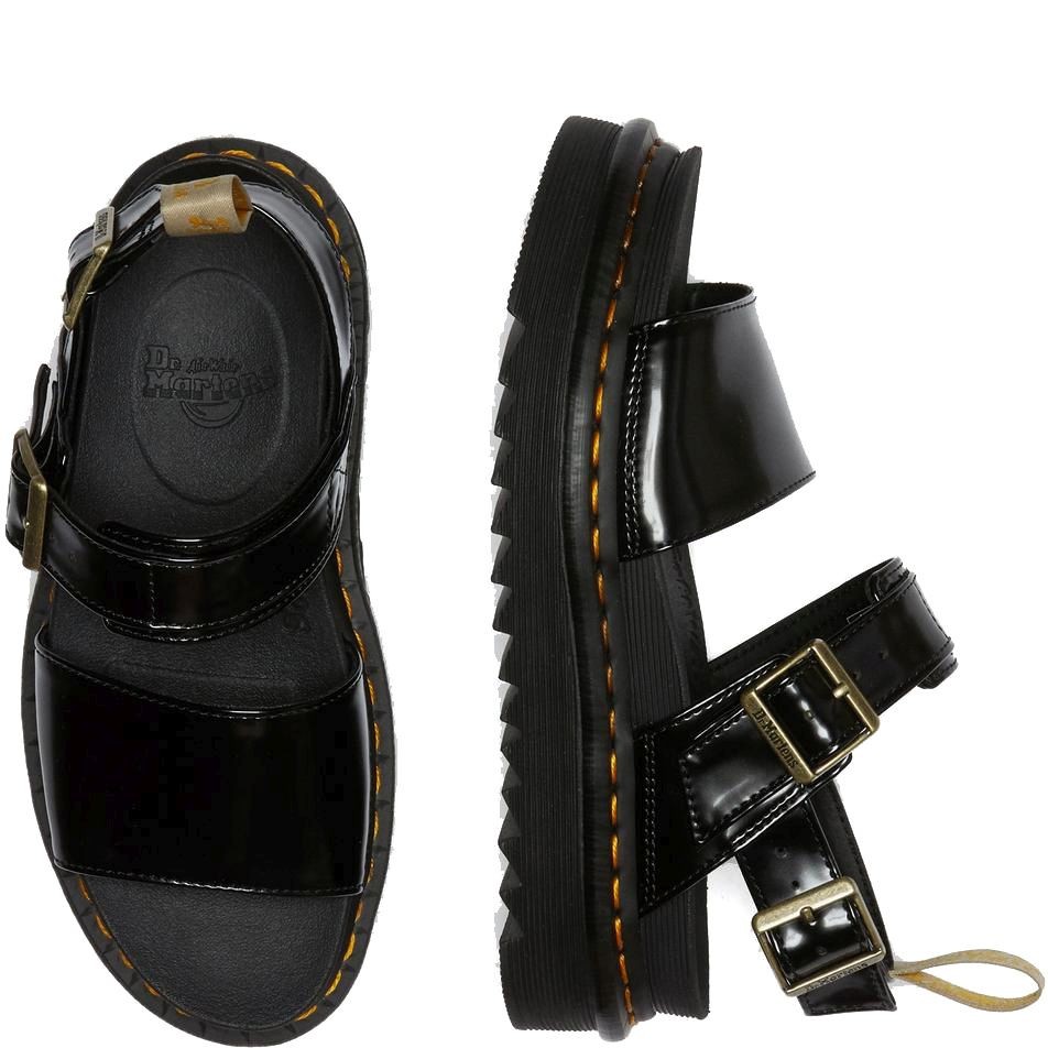 DR. MARTENS Basutės moterims, Juoda, Vegan Voss 5