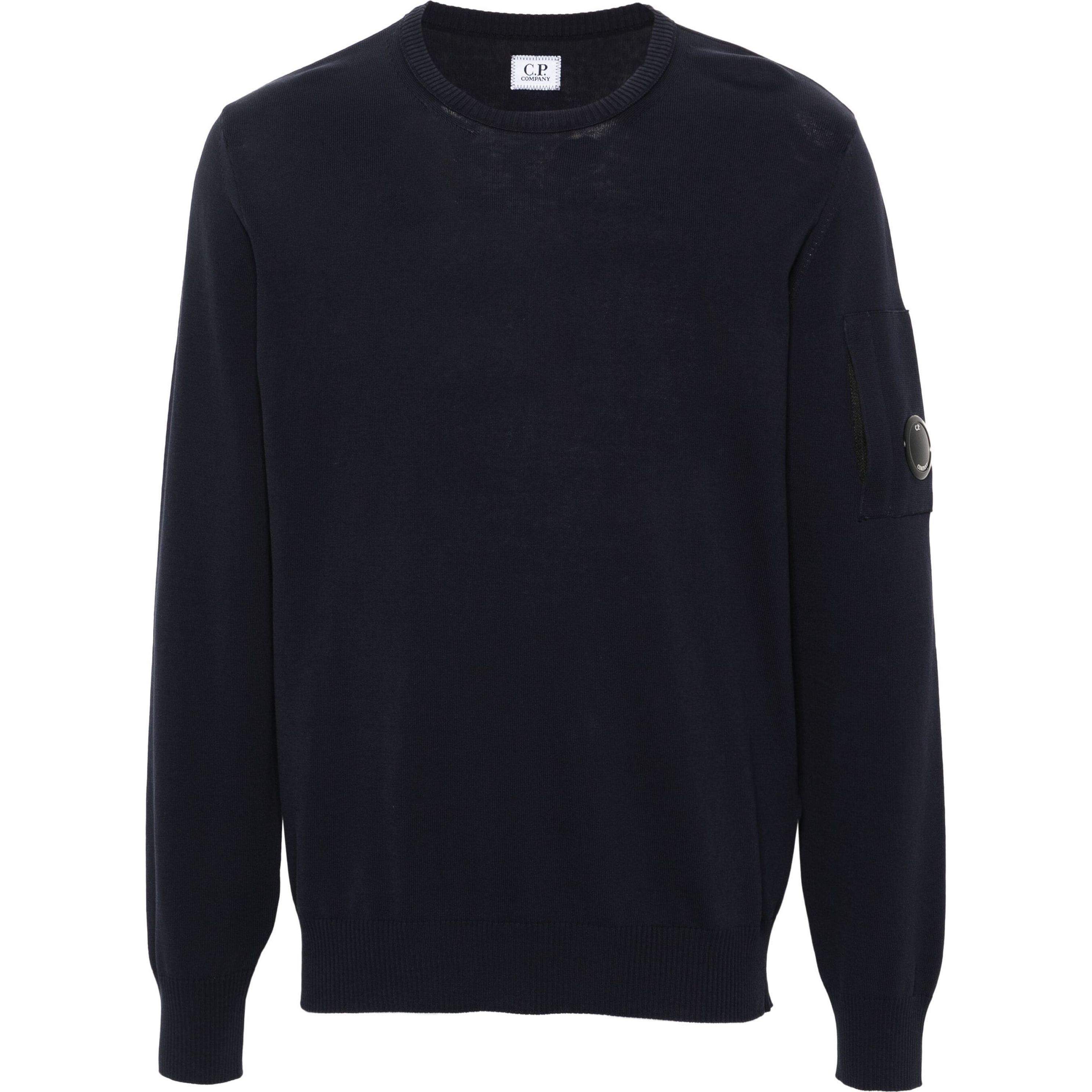 C.P. COMPANY Megztinis vyrams, Mėlyna, Cotton crepe knit