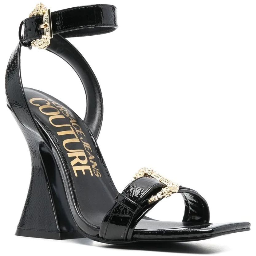 VERSACE JEANS CUTURE Basutės moterims, Juoda, Fondo kirsten sandals 1