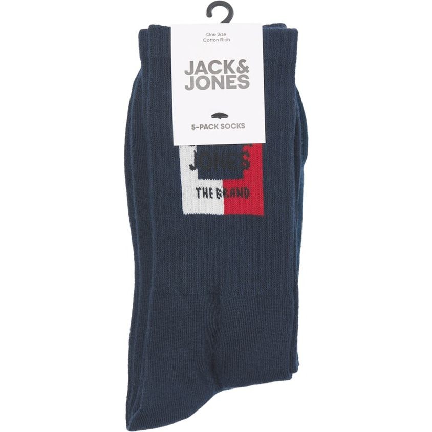 JACK & JONES Kojinės vyrams, Juoda, JACCOLOR BLOCK SOCKS 5 3