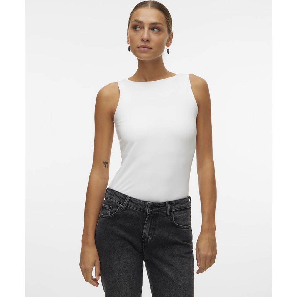 VERO MODA Palaidinės moterims, Balta, VMMILLION SL SQUARE 3