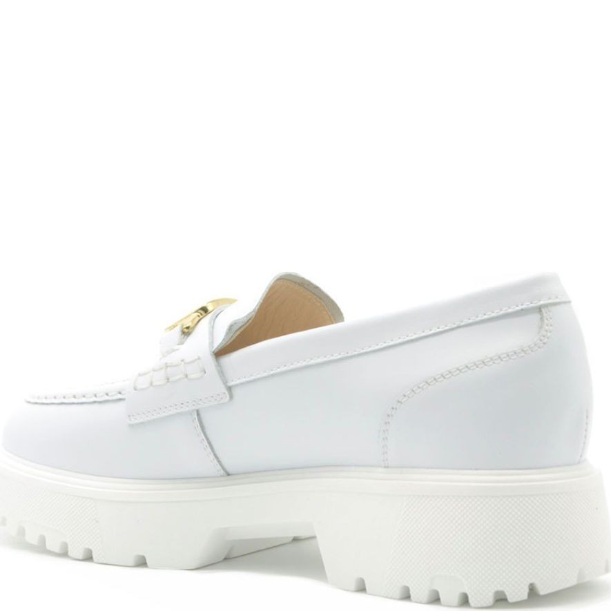 NEROGIARDINI Loaferiai moterims, Balta, Skipper loafers 3