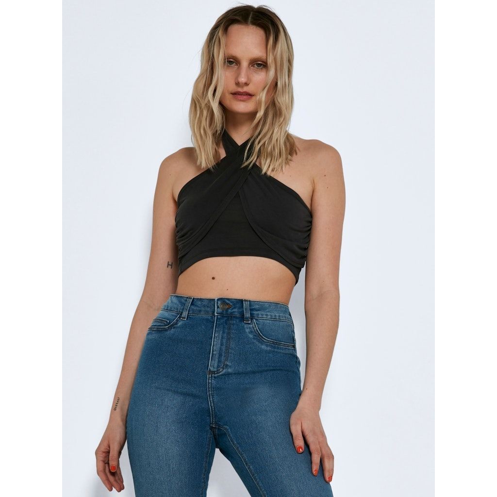 NOISY MAY Palaidinės moterims, Pilka, NMALLEN S/L HALTERNEC 3