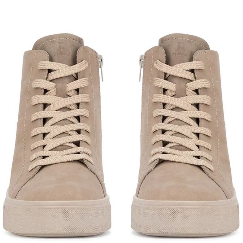 RIEKER EVOLUTION Aulinukai moterims, Smėlio, Ladies mid height boots 4