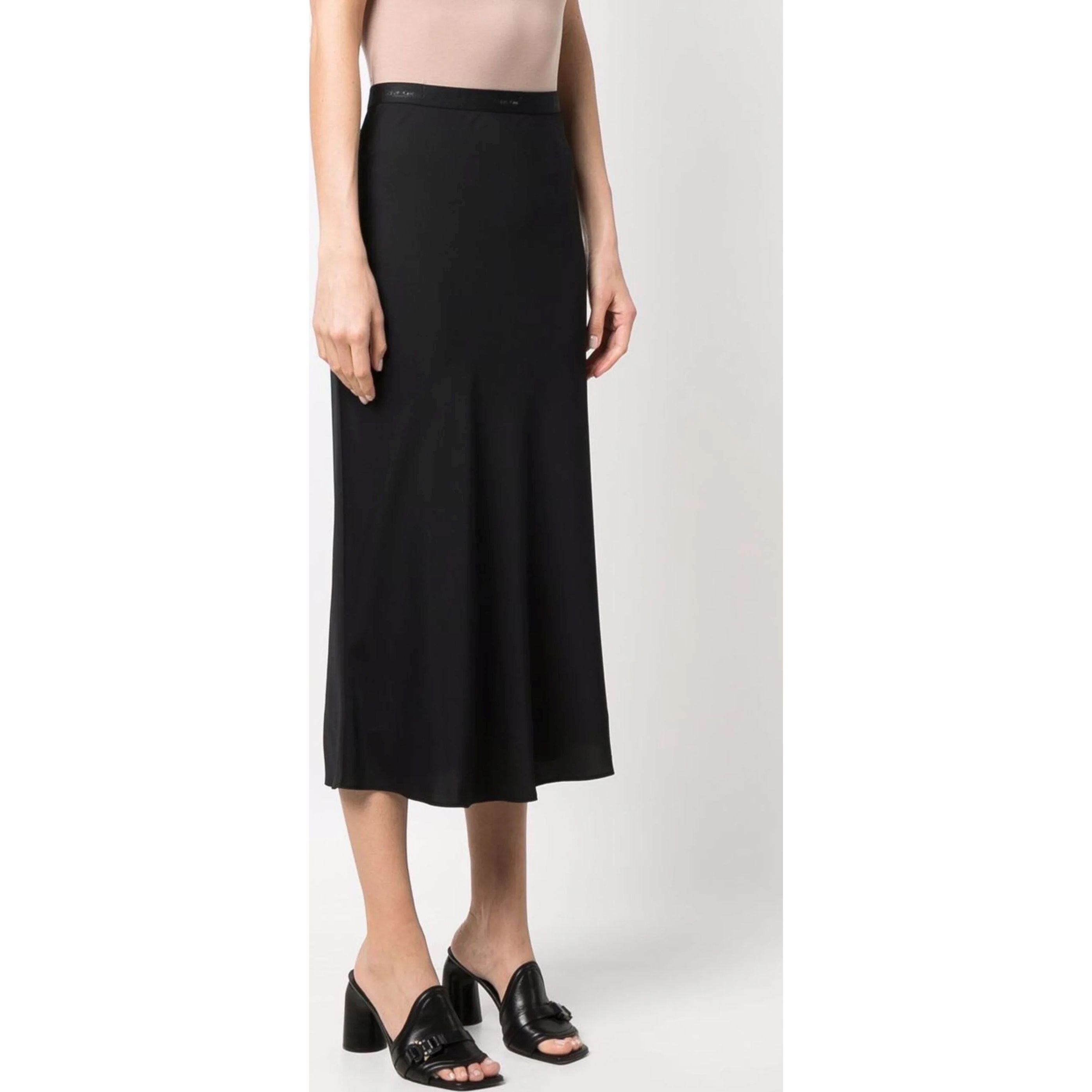 CALVIN KLEIN Midi sijonas moterims, Juoda, PLEATED SKIRT 2