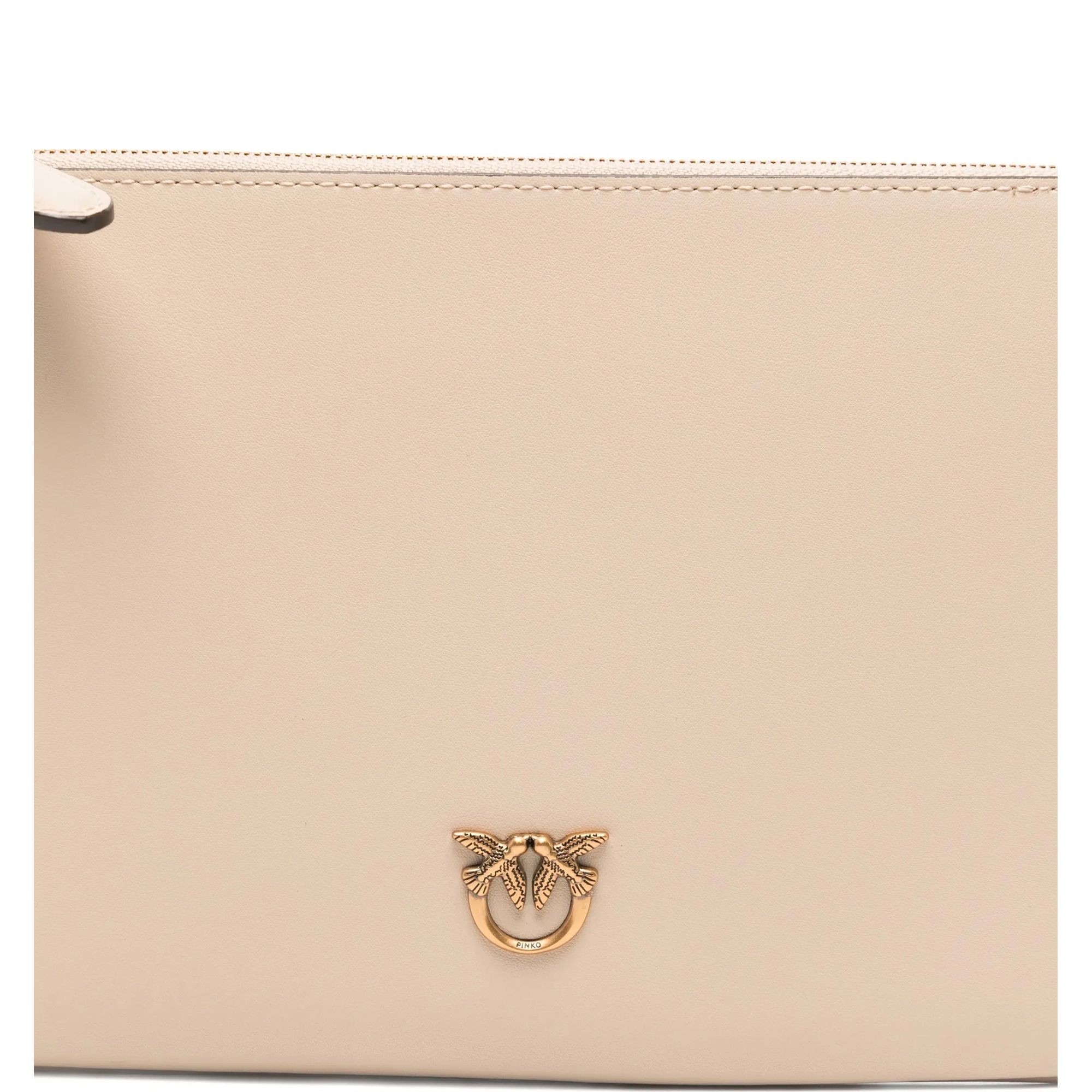 PINKO Delninukė moterims, Smėlio, Flat classic vitello seta 3