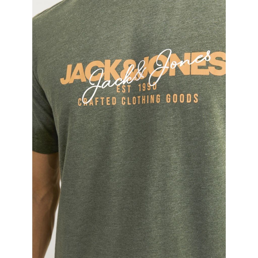 JACK & JONES Marškinėliai vyrams, Chaki, Alvis tee 4
