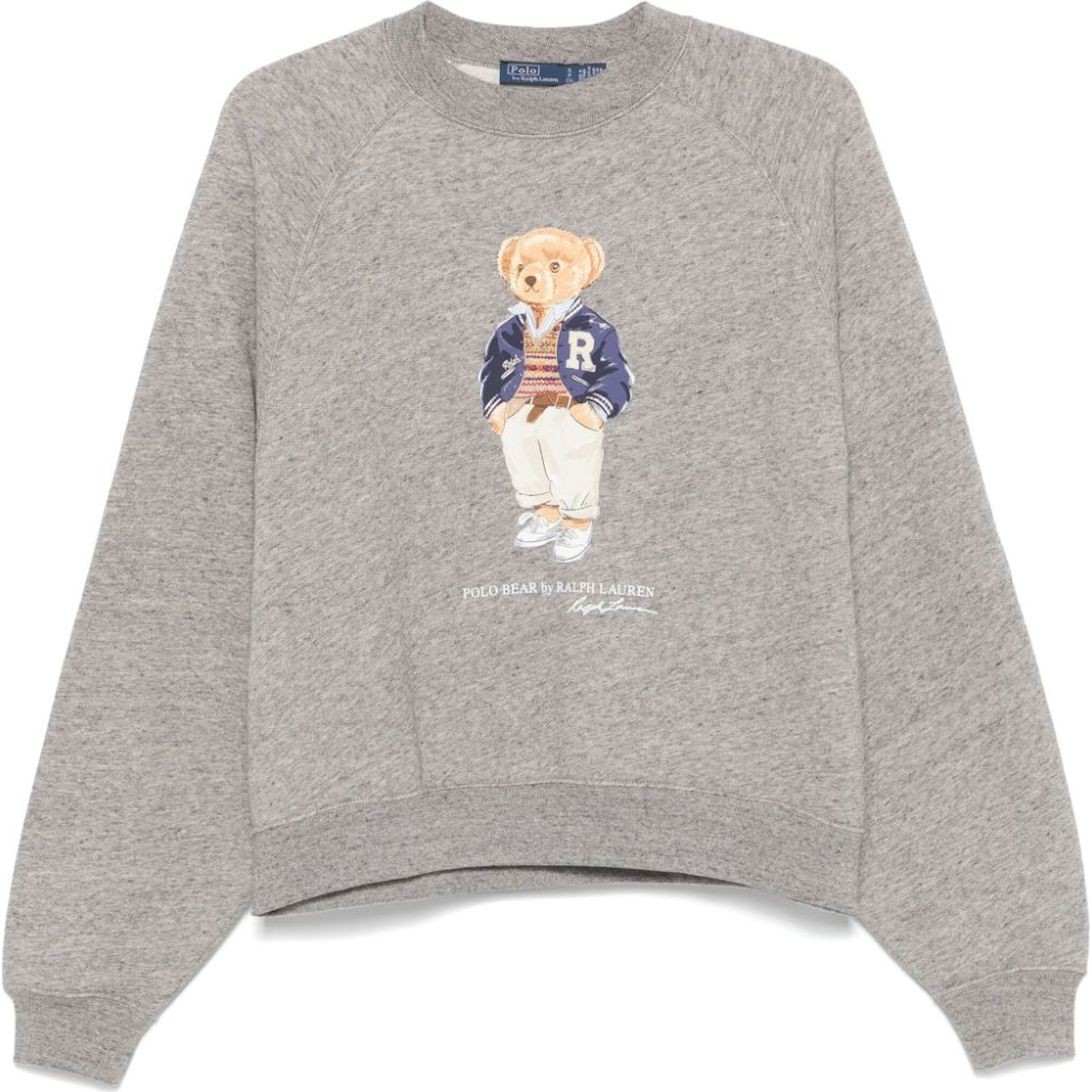 POLO RALPH LAUREN Sportinis nertinis moterims, Pilka, Long sleeve sweatshirt