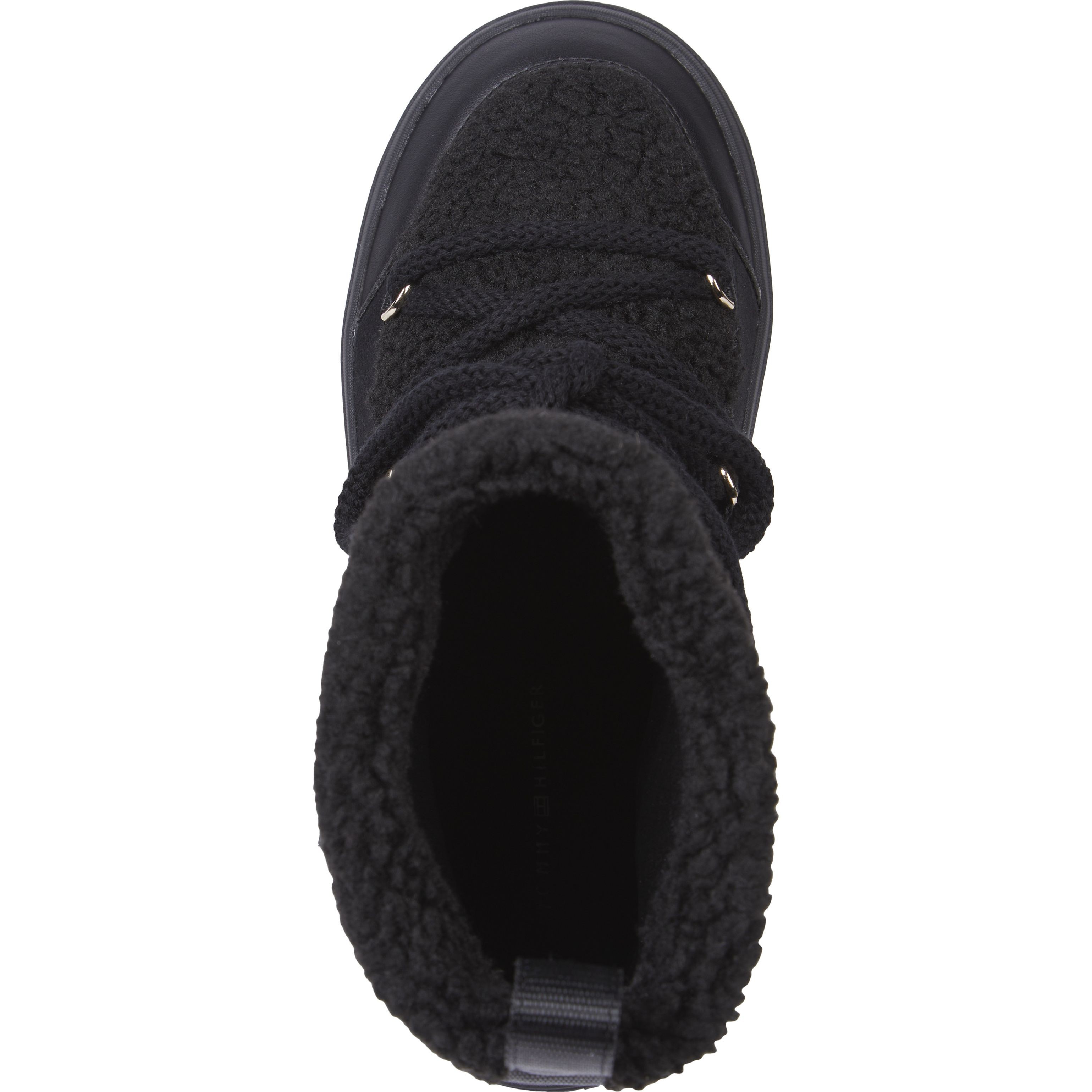 TOMMY HILFIGER Pašiltinti aulinukai moterims, Juoda, Real shearling snowboot 3