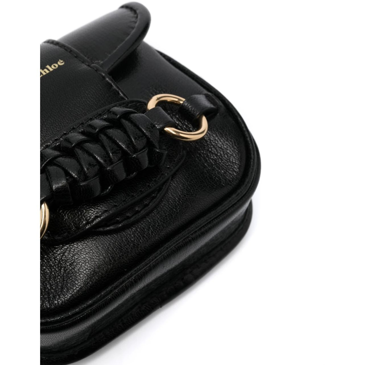 SEE BY CHLOE Rankinė per petį moterims, Juoda, Saddie micro satchel 3