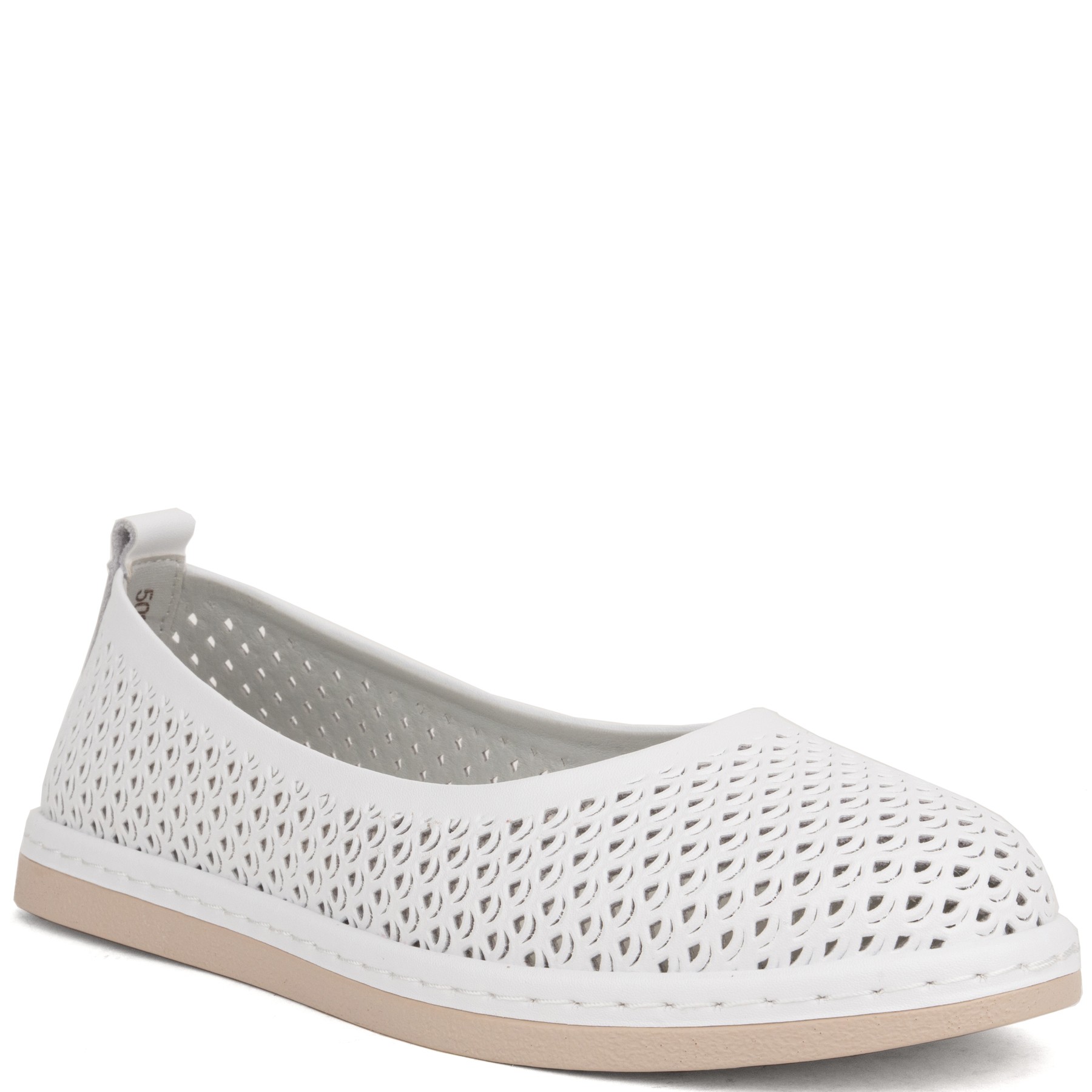 GRUNER SCHUHE Balerinos moterims, Balta, Ballerinas 1