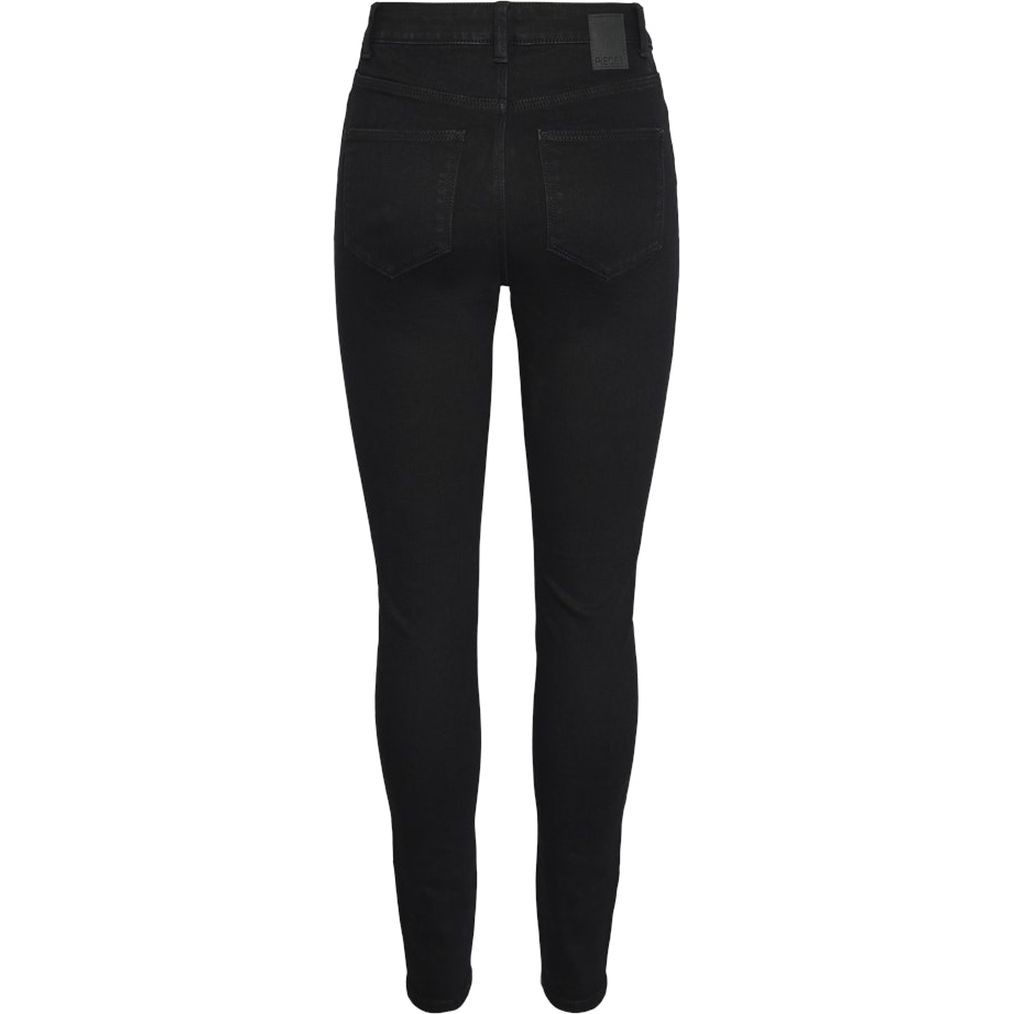 PIECES Aptempti džinsai moterims, Juoda, PCDANA HW SKINNY JEAN 2