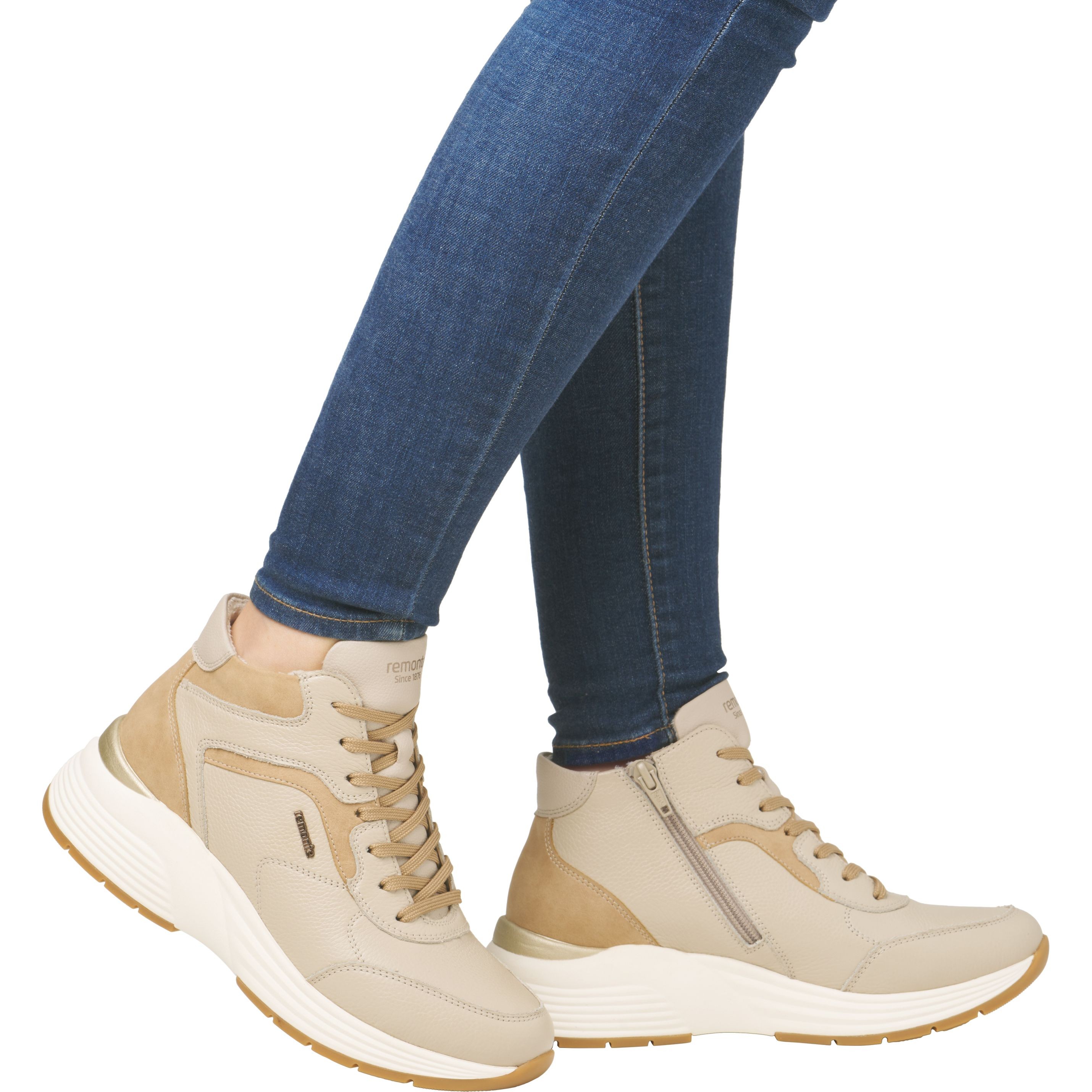 REMONTE Aulinukai moterims, Smėlio, Ladies short boots 2