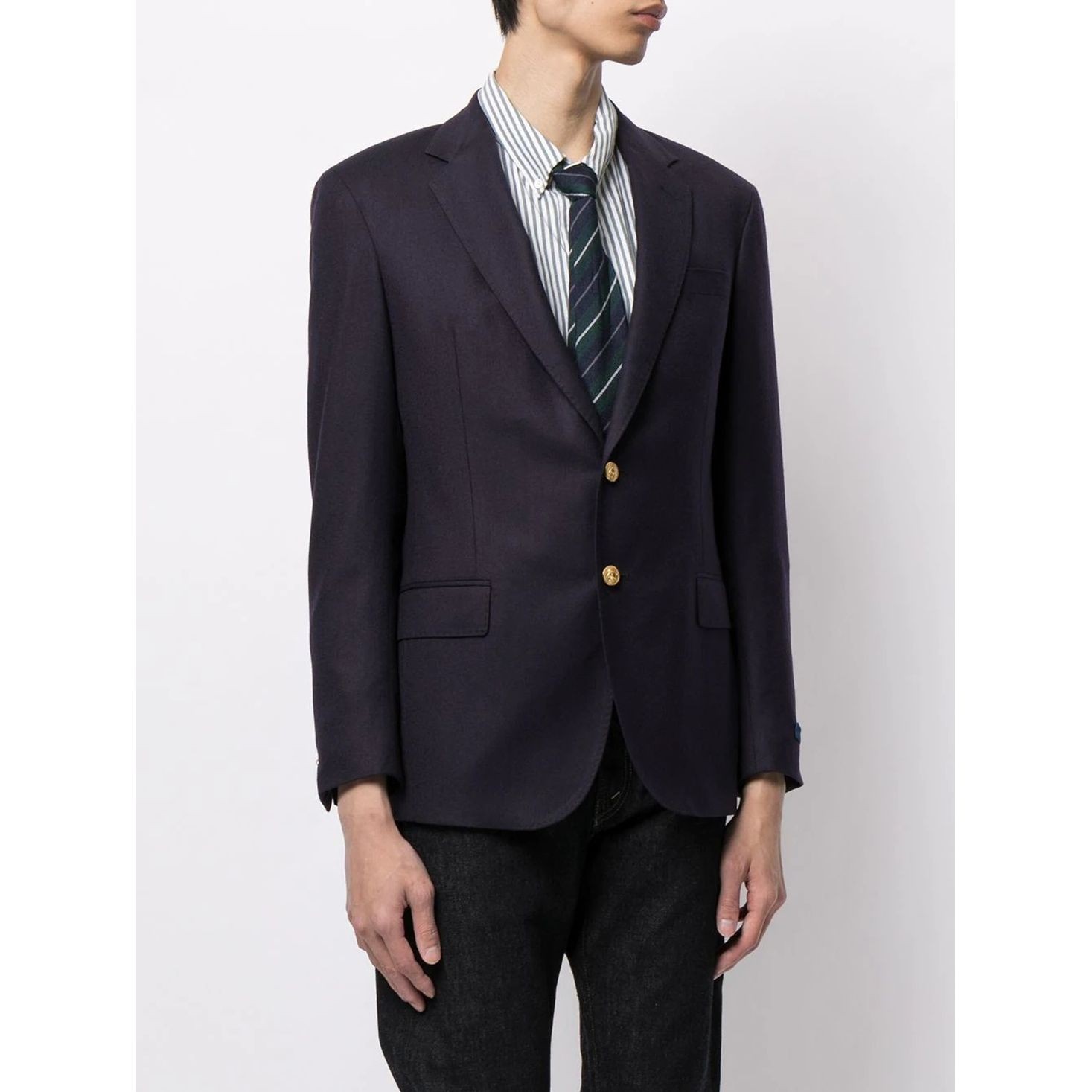 POLO RALPH LAUREN Švarkas vyrams, Mėlyna, Polo wool doeskin blazer 3