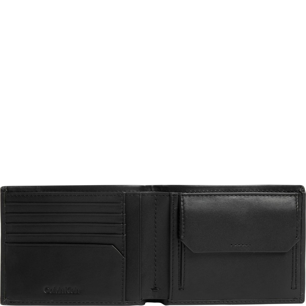 CALVIN KLEIN Piniginė vyrams, Juoda, Concise 5cc coin wallets 2