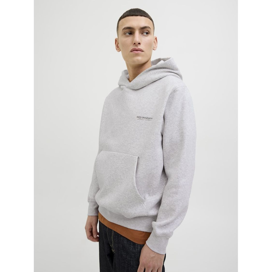 JACK & JONES Džemperis vyrams, Gray, Islington back sweat hood 8