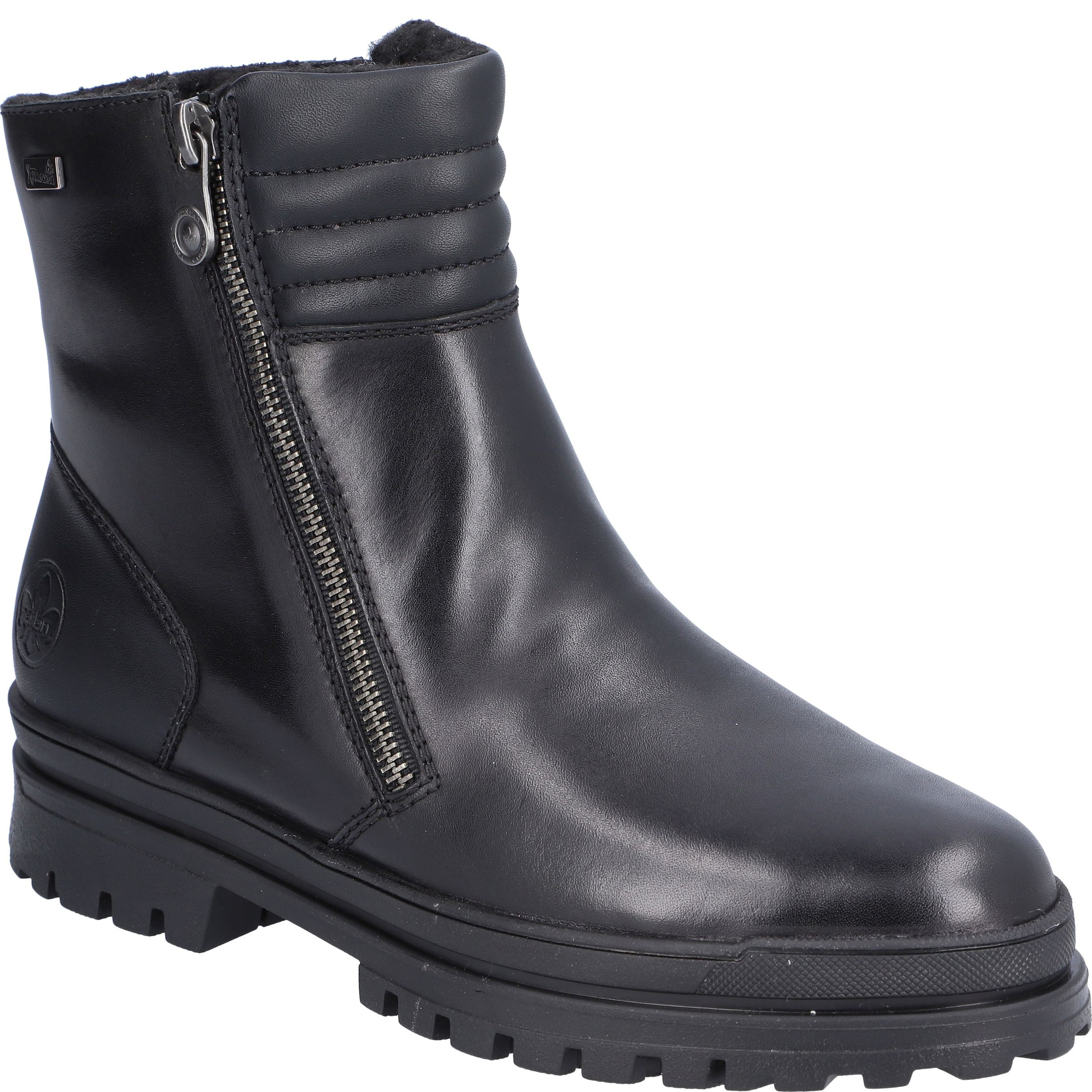 RIEKER Aulinukai moterims, Juoda, Ladies mid height boots 1