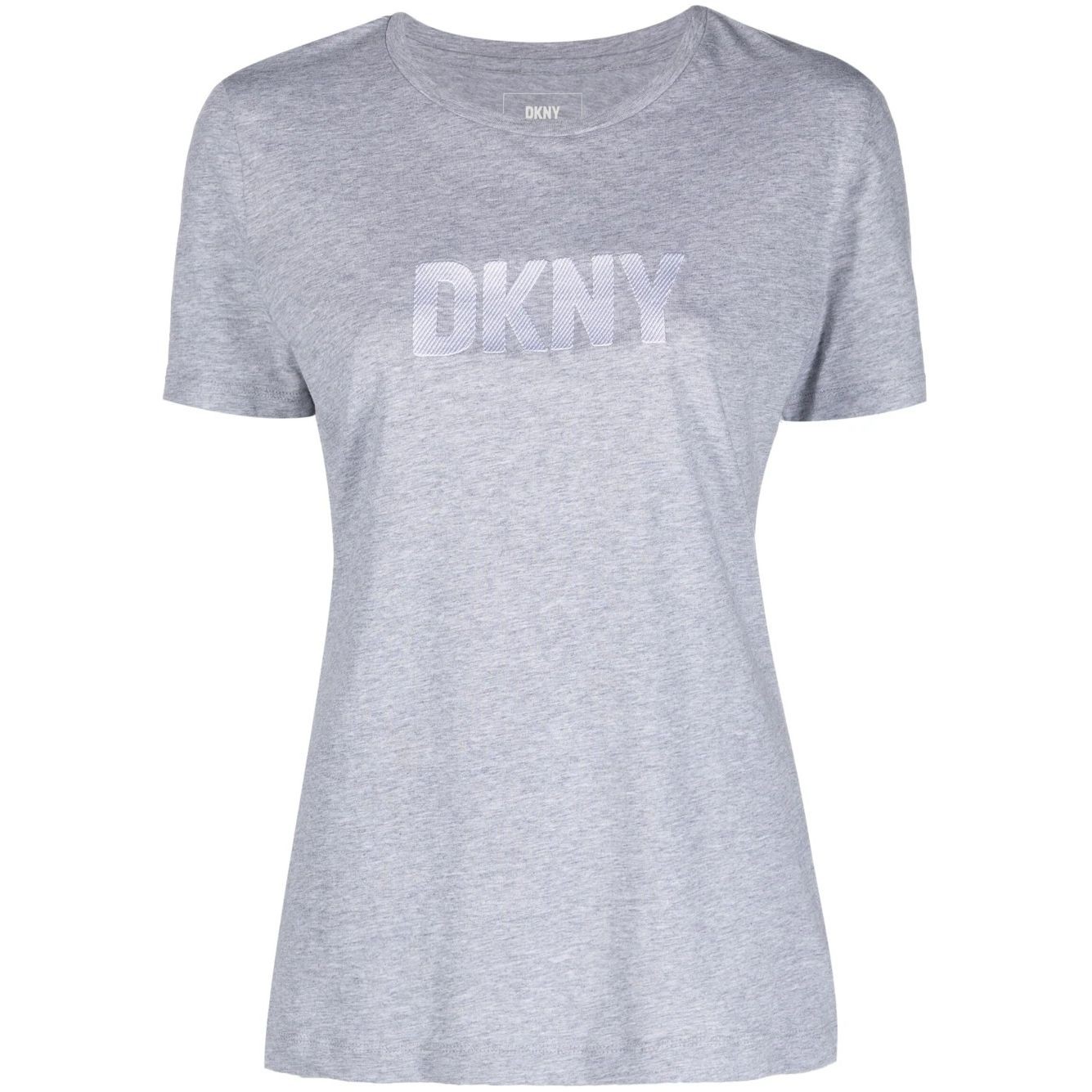 DKNY Marškinėliai trump. rankovėmis moterims, Pilka, Logo tee 1