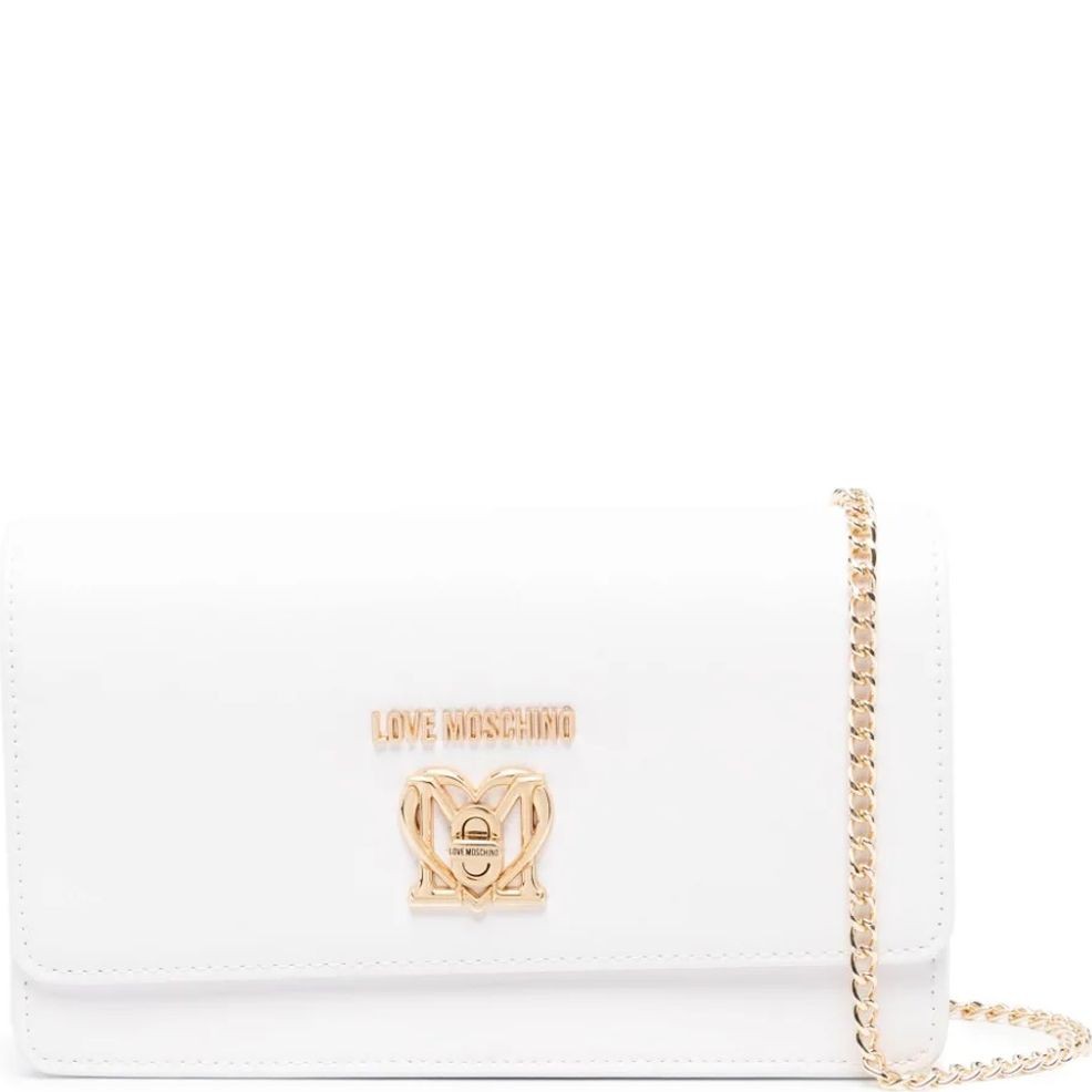 LOVE MOSCHINO Rankinė per petį moterims, Balta, Crossbody 1