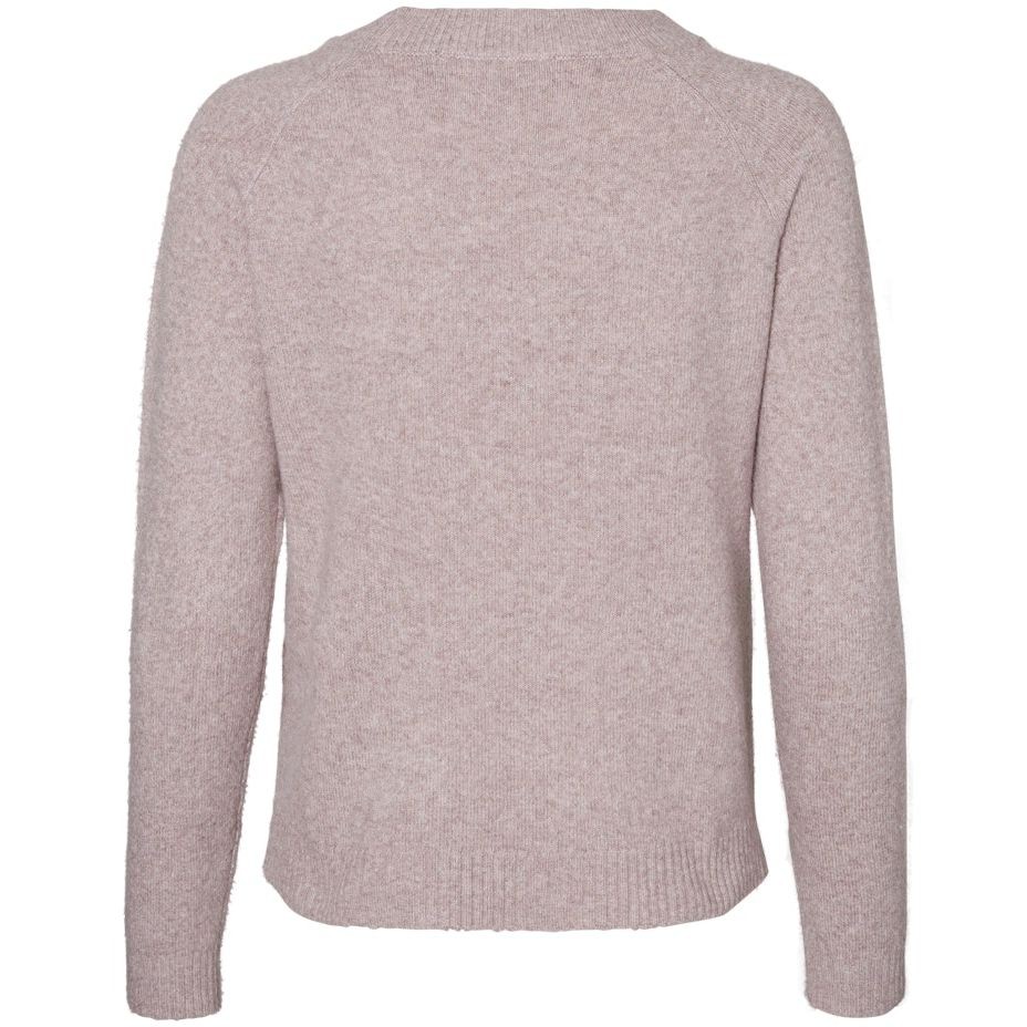 VERO MODA Megztinis moterims, Rožinė, VMDOFFY LS O-NECK BL 5
