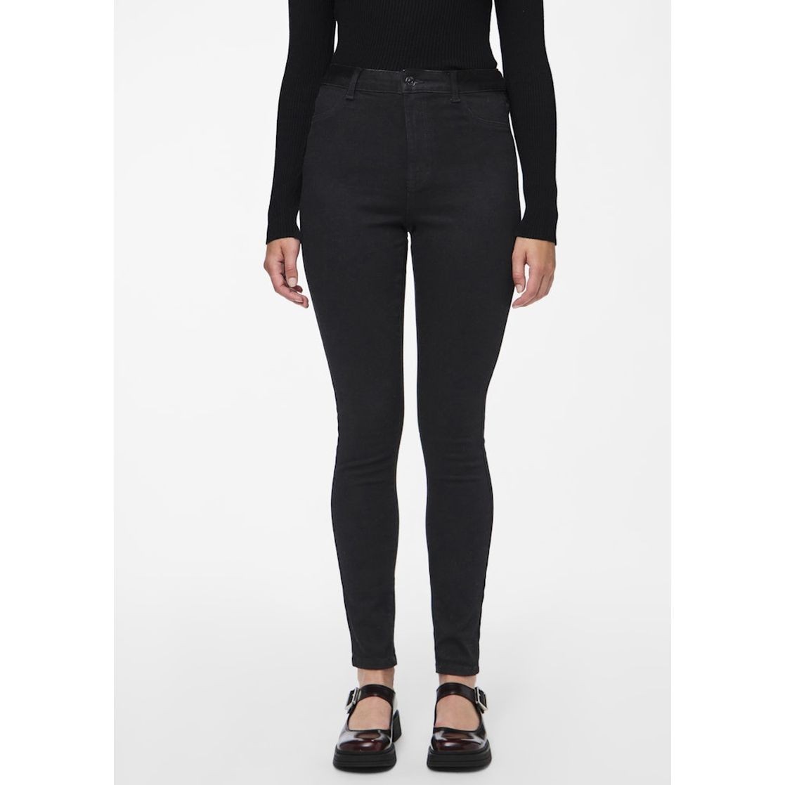 PIECES Slim džinsai moterims, Juoda, Dea skinny jegging 3