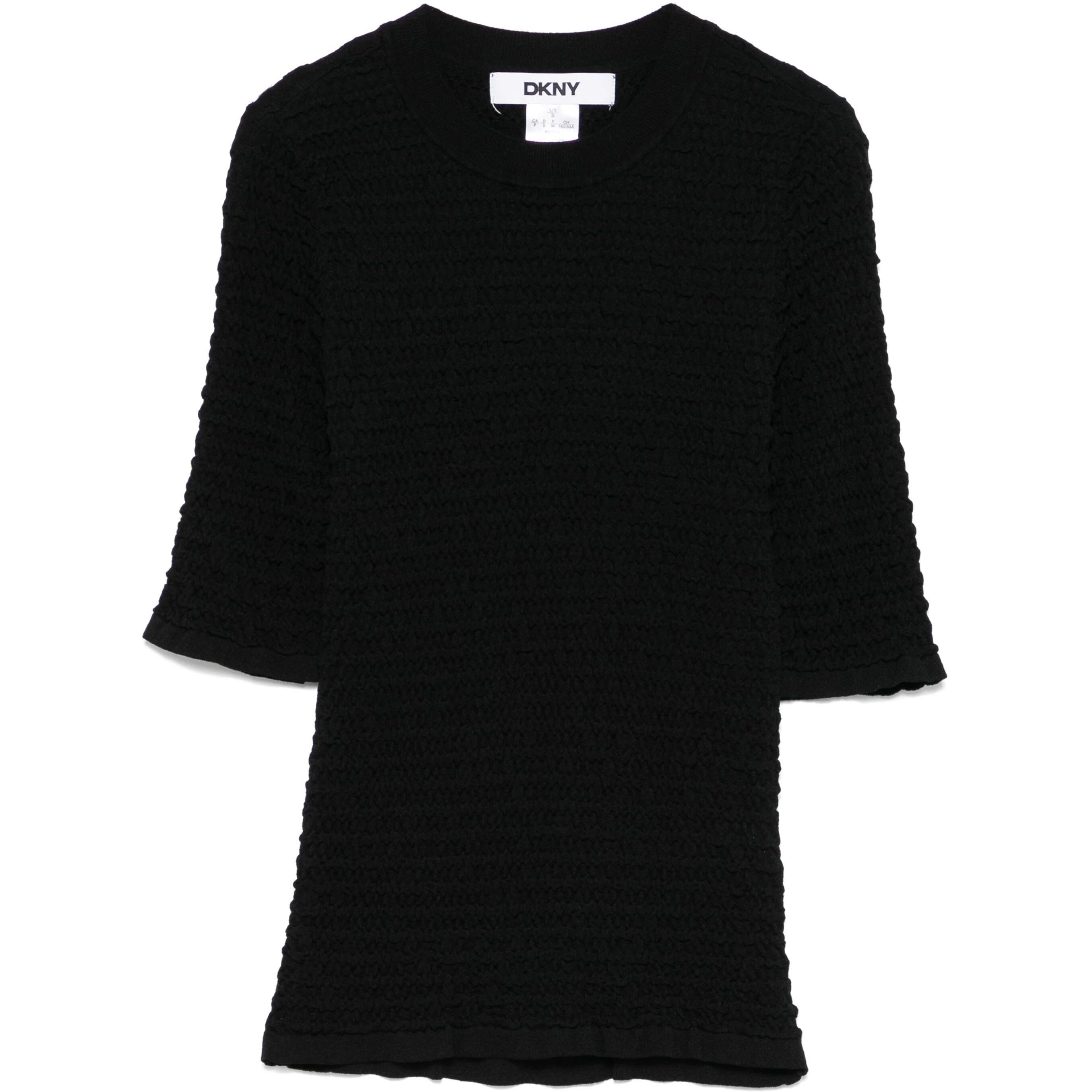 DKNY Palaidinės moterims, Juoda, S/s ruche swtr top 1