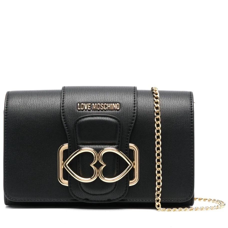 LOVE MOSCHINO Delninukė moterims, Juoda, Clutch 1