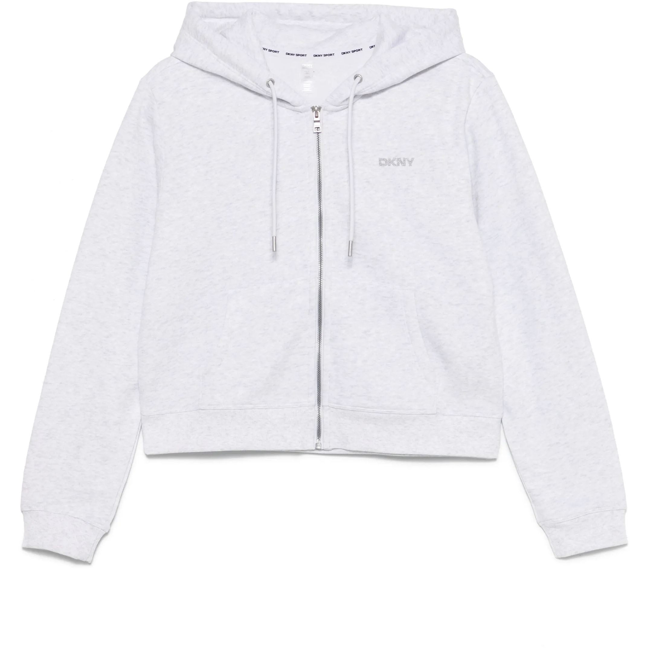 DKNY Sportinis nertinis moterims, Pilka, Logo fleece sweatshirt 1