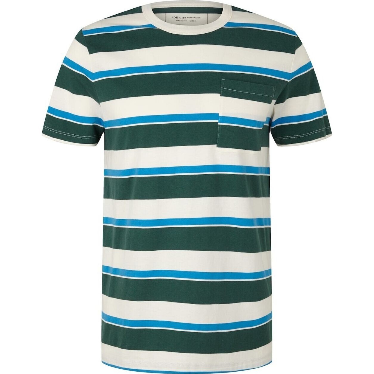 TOM TAILOR Marškinėliai trump. rankovėmis vyrams, Marga, Marškinėliai