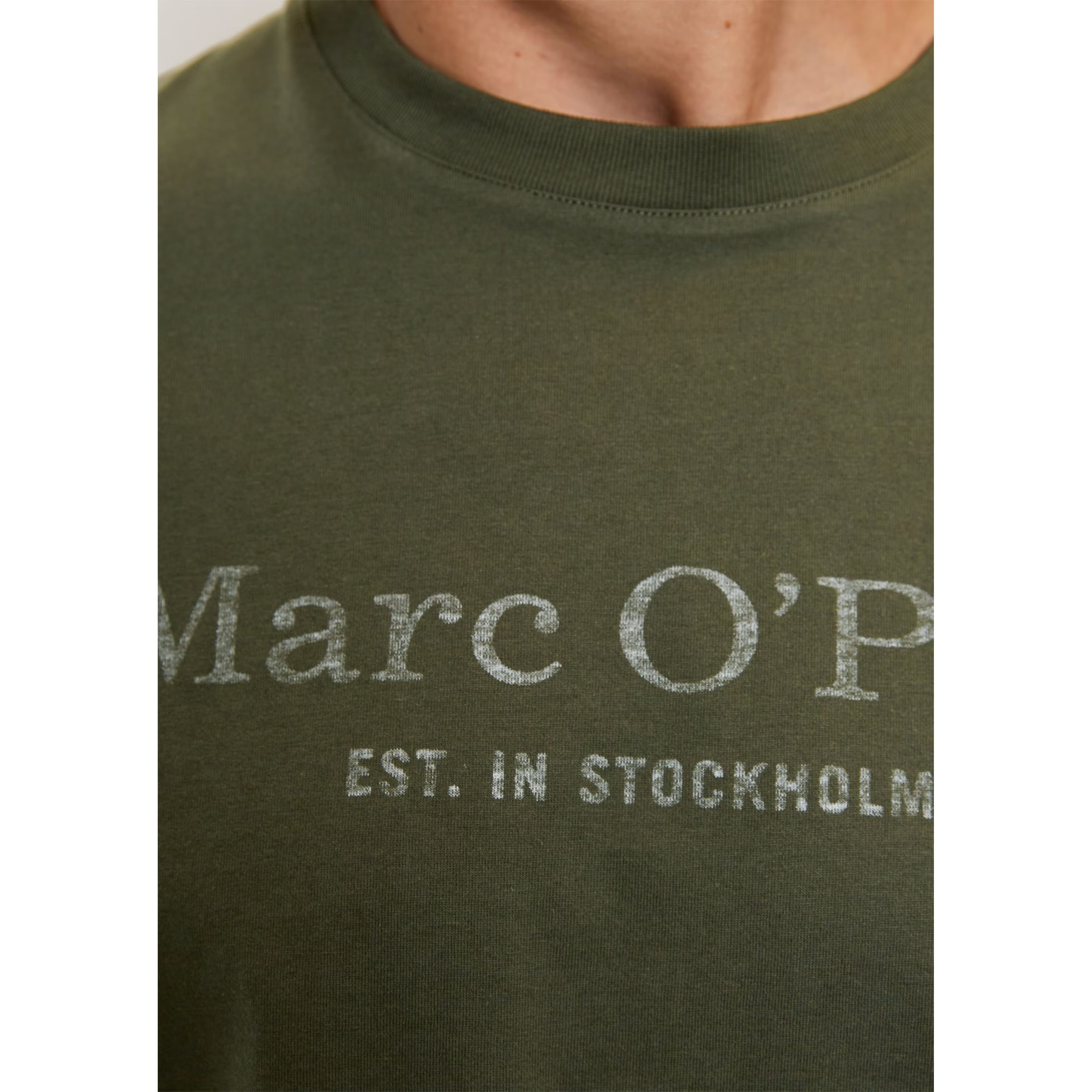 MARC O'POLO Marškinėliai vyrams, Žalia 4